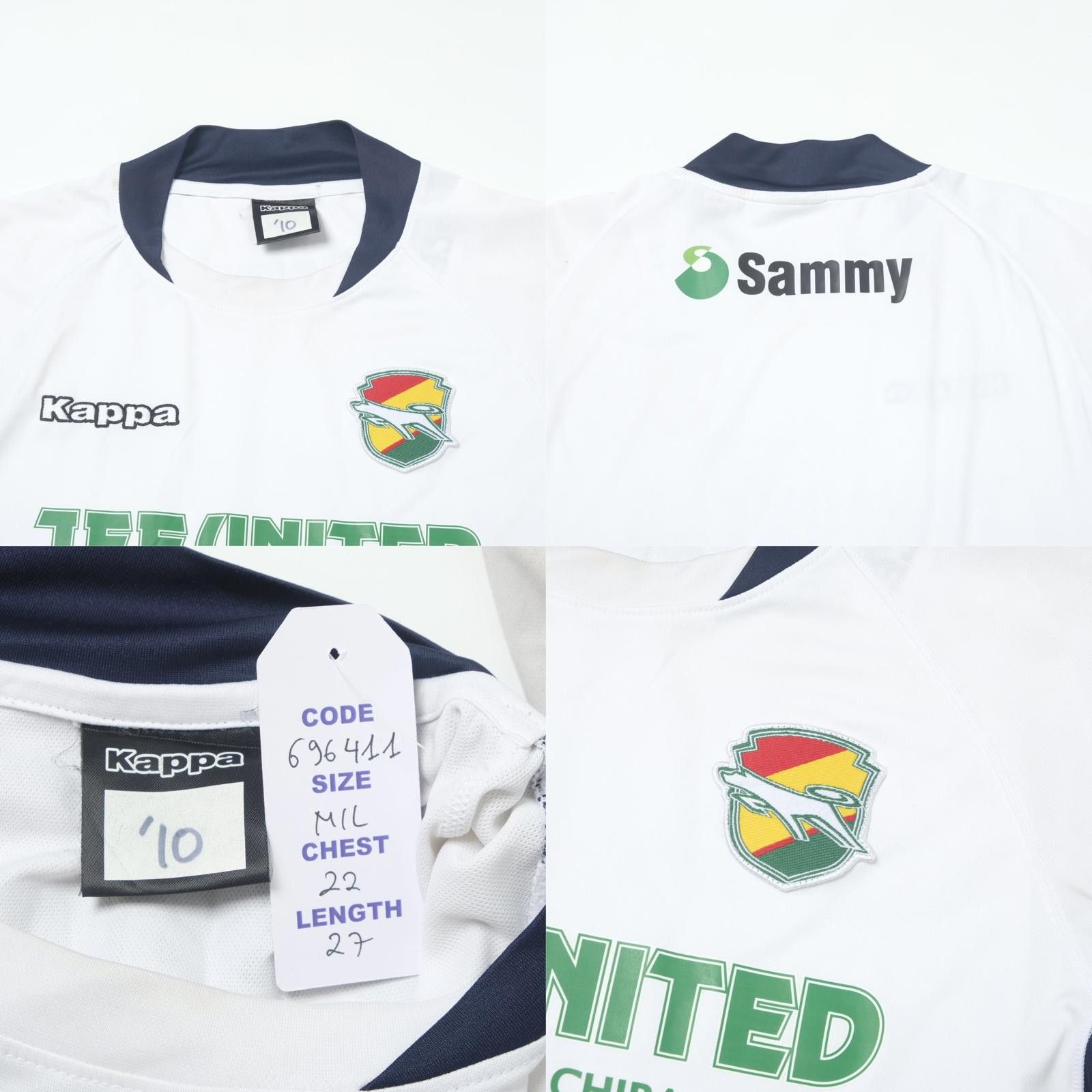 Kappa 2007/08 JEF United Ichihara Away Shirt Player Spec (M/L) Size US L / EU 52-54 / 3 - 3 Thumbnail