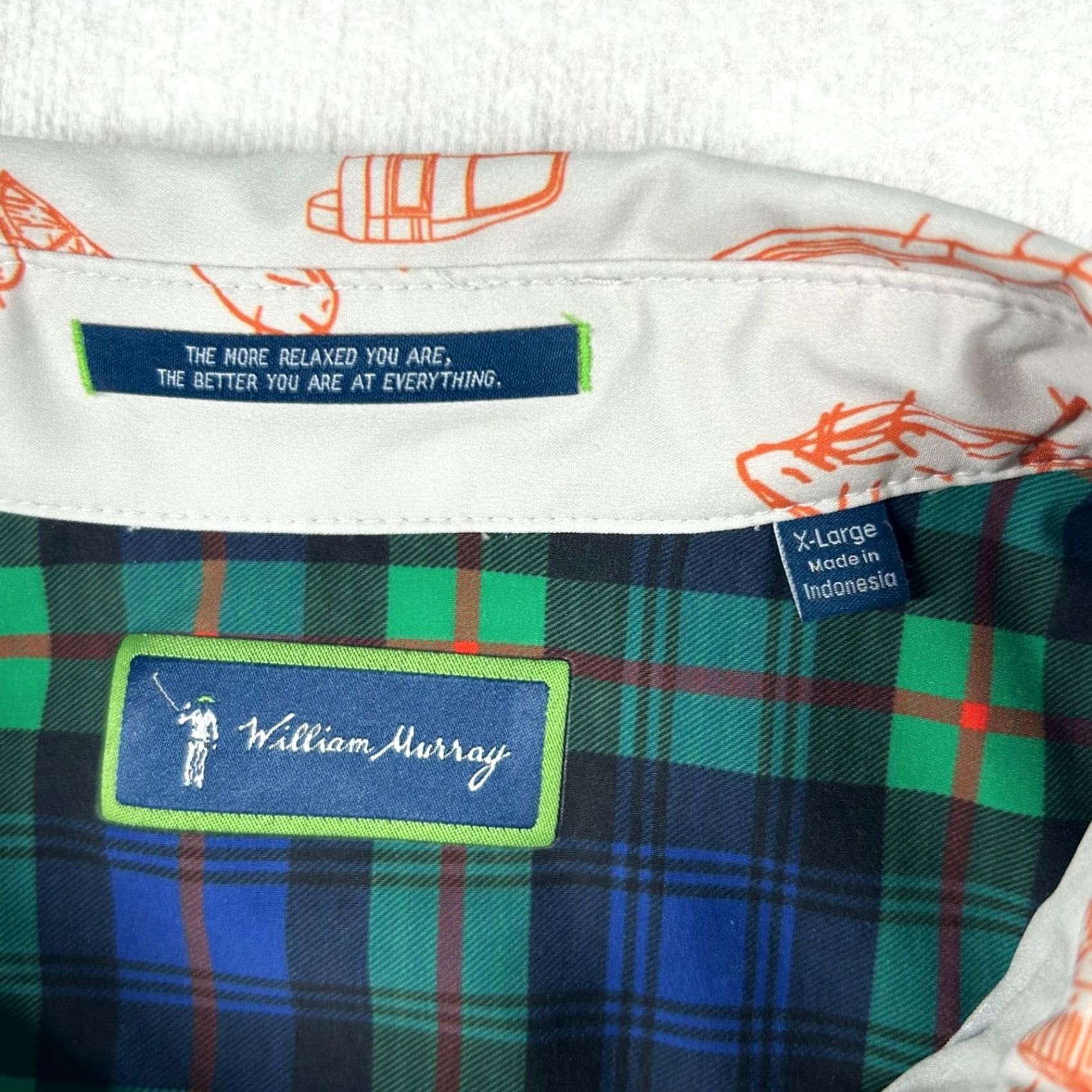 Vintage William Murray Shirt Mens XL Performance Camp Texas Longhorn Tito's Vodka Austin Shirt Button-Up Short Sleeve Gray Texas Golf Men XL Size US XL / EU 56 / 4 - 4 Thumbnail