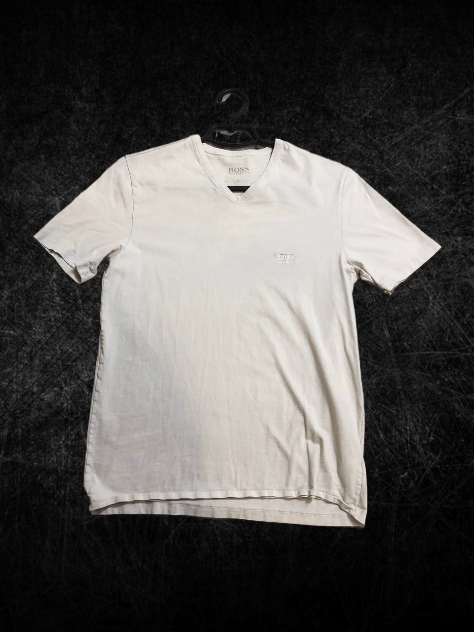Hugo Boss Hugo Boss Mens V-Neck White T-Shirt Size US S / EU 44-46 / 1 - 1 Thumbnail