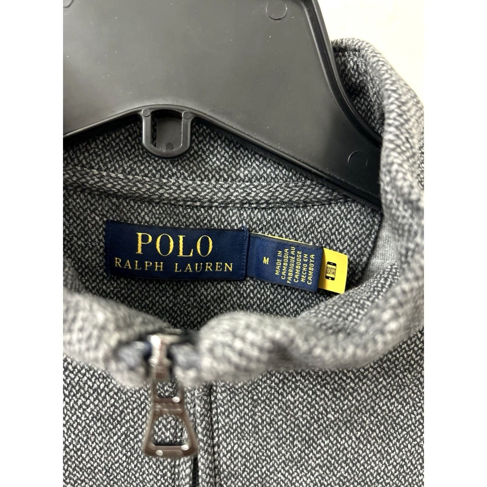 Polo Ralph Lauren Polo Ralph Lauren Sweater 1/4 Zip Mens M Gray Herringbone Knit Pullover L/S Size US M / EU 48-50 / 2 - 5 Thumbnail