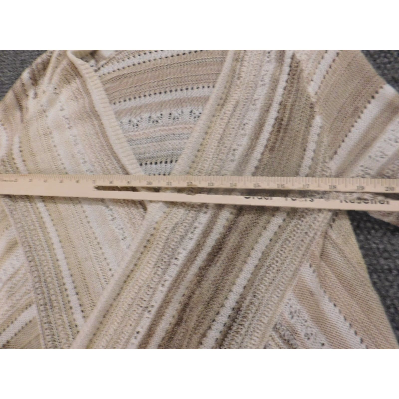 Vintage Knox Rose Womens Cardigan Sweater Small Beige Beige Cardigan Knit Size S / US 4 / IT 40 - 6 Thumbnail