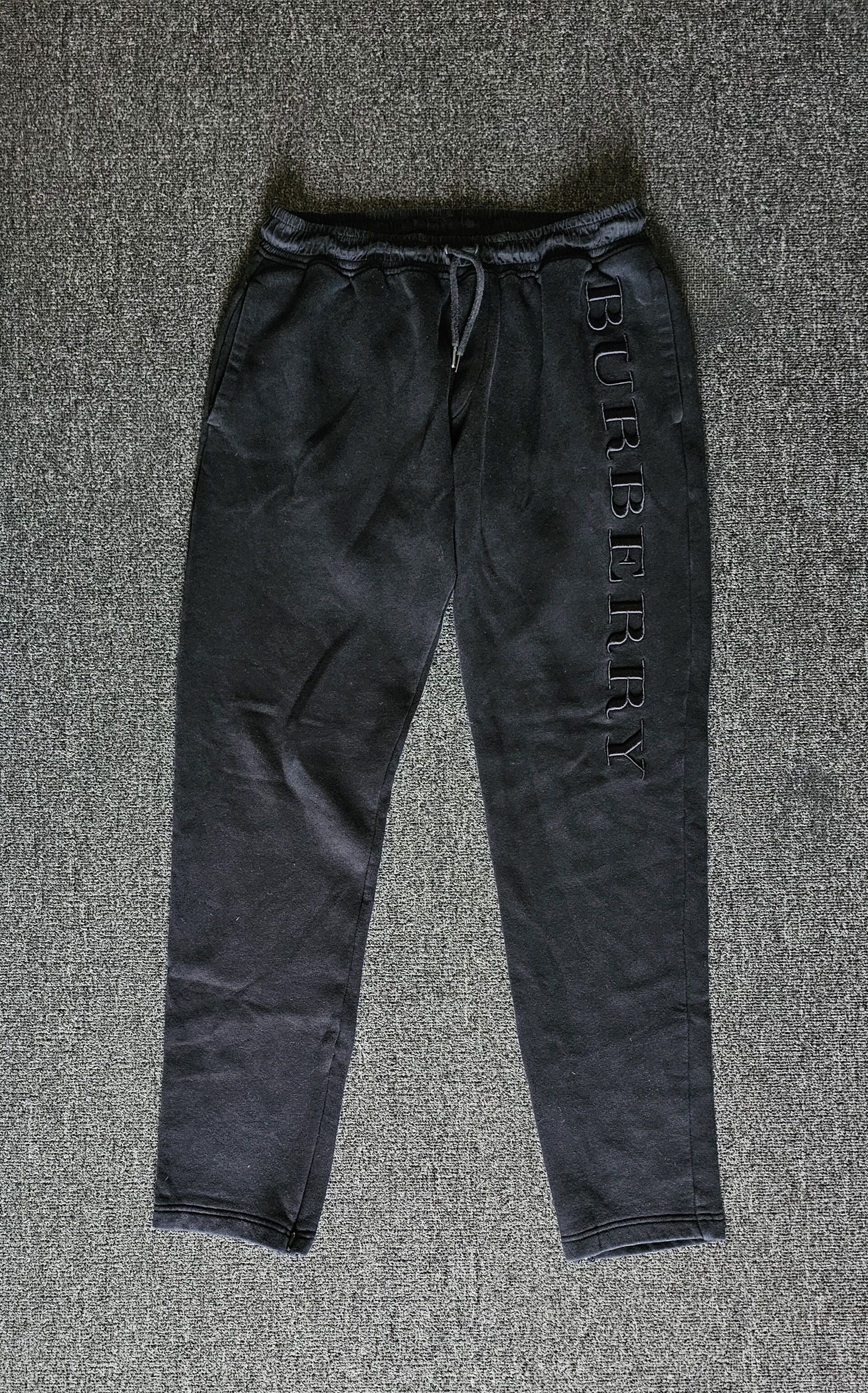 Burberry BURBERRY Men's Embroidered Sweatpants Size M Size US 31 - 1 Thumbnail