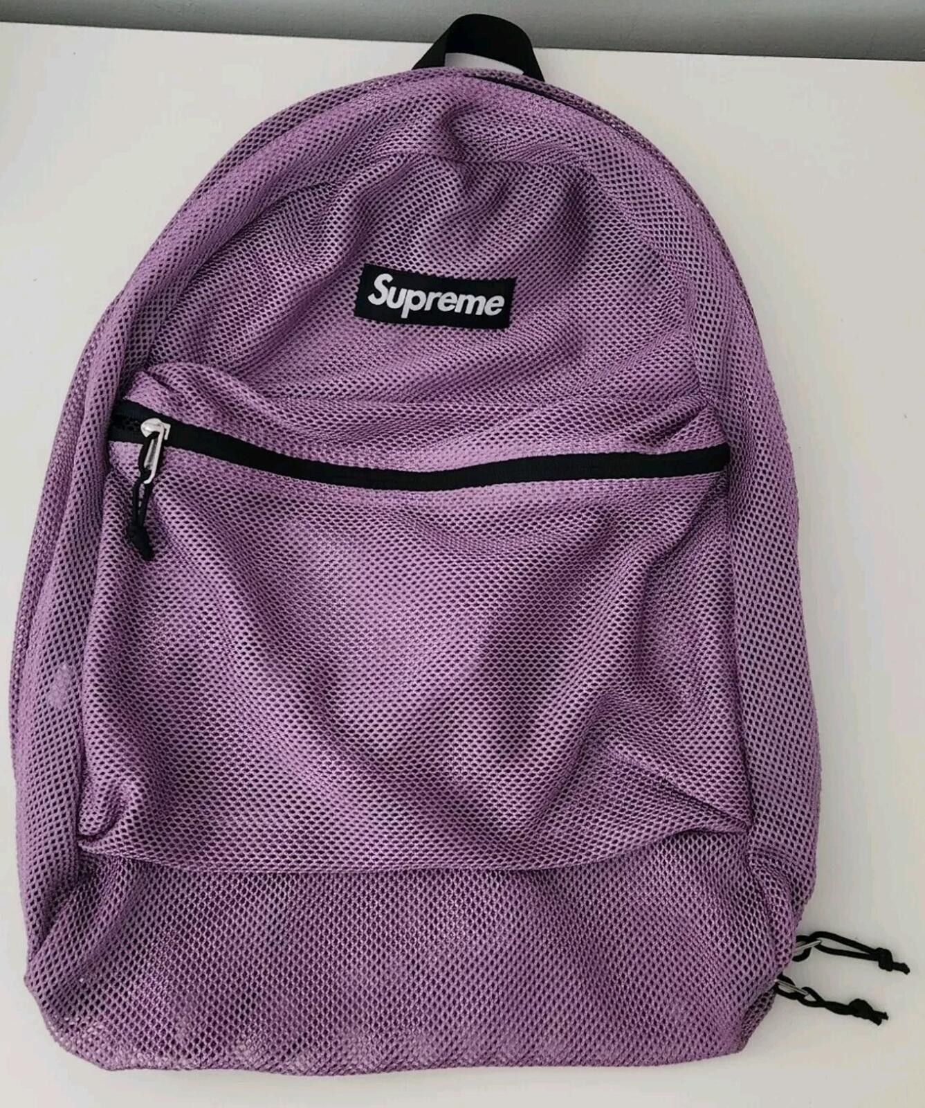 16ss supreme logo travel bag backpack Blue (WORN)  RIF LA Supreme Backpack SS26: A Stylish