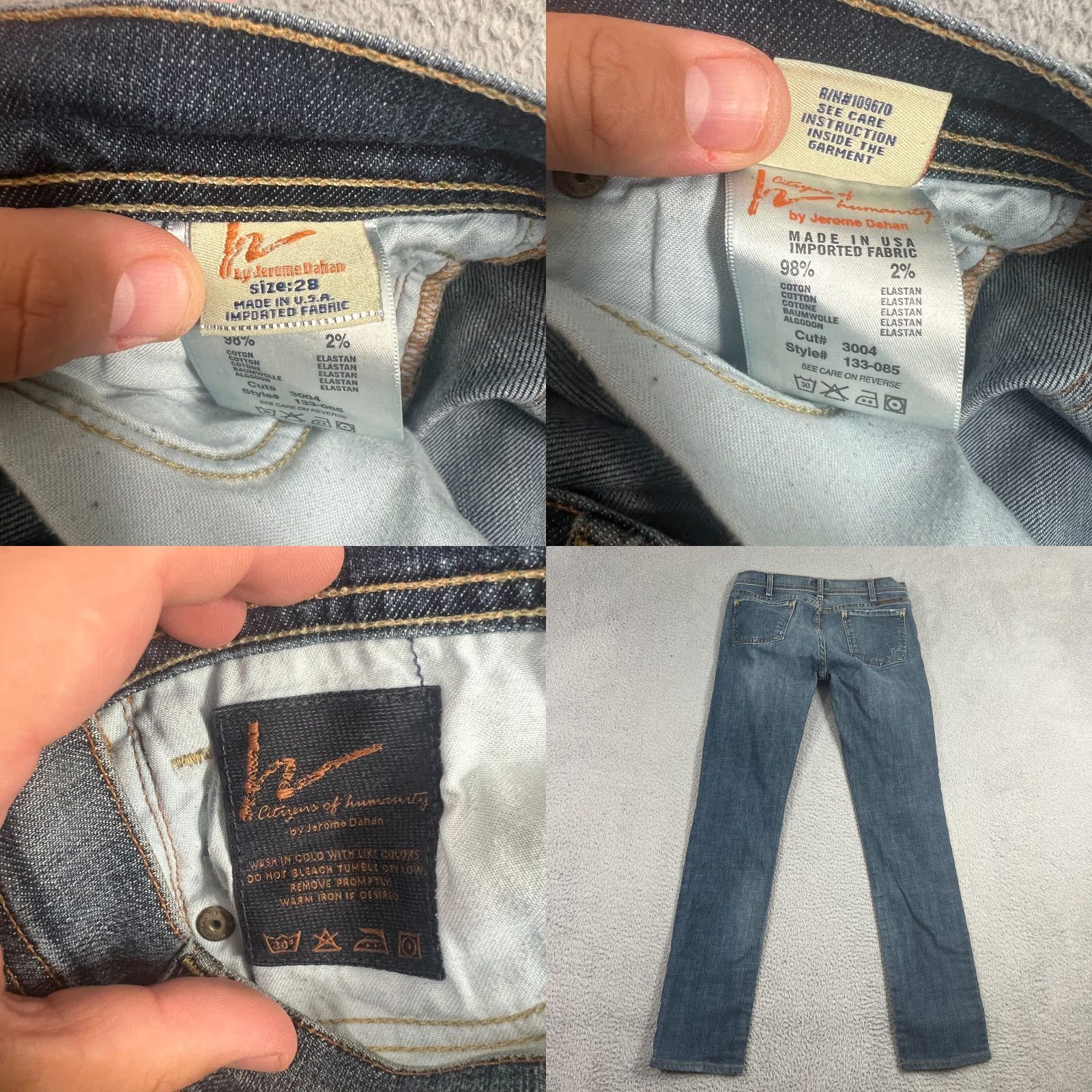 Citizens Of Humanity VINTAGE Citizens of Humanity Avedon Skinny Jeans Women Blue 28 Size 28" / US 6 / IT 42 - 8 Thumbnail