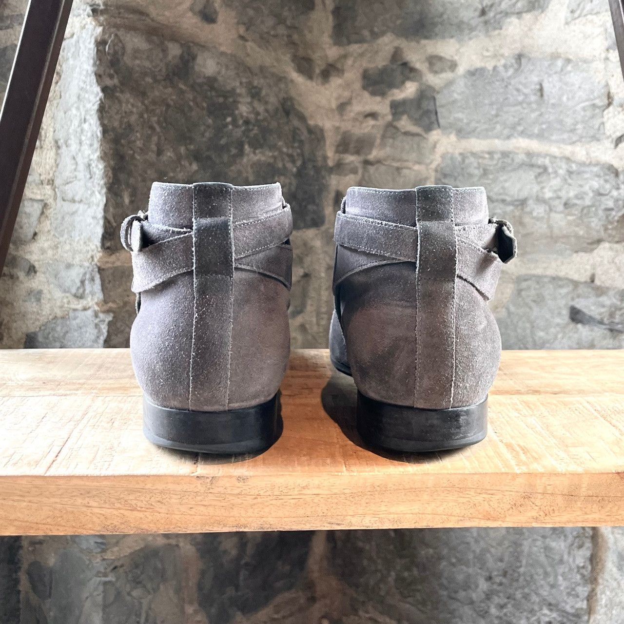 Saint Laurent Paris Saint Laurent Grey Suede London Jodhpur Boots Size US 8.5 / EU 41-42 - 4 Thumbnail
