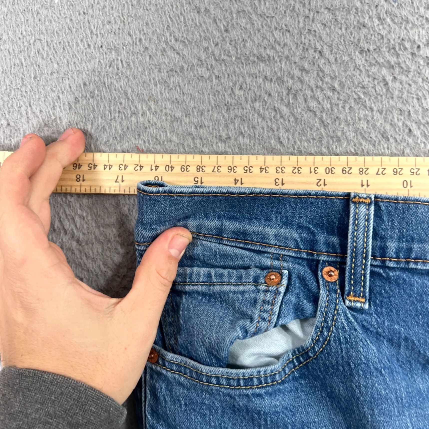 Levi's Levis 511 Jeans Mens 32x32 Slim Denim Straight Leg Blue Medium Wash Stretch Size US 32 / EU 48 - 5 Thumbnail