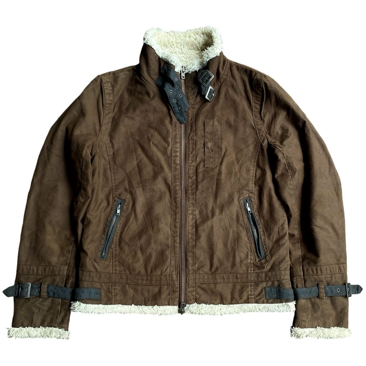 Japanese Brand × Vintage Vintage Japanese Brand Sheepskin Warm Shearling Jacket Fur Size US M / EU 48-50 / 2 - 1 Thumbnail