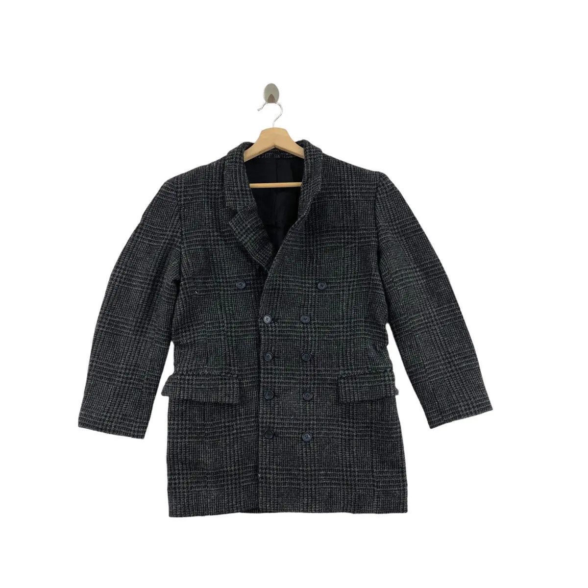 Vintage Vtg AZUR FEMME JAPAN Peacoat Double Breasted Coat Blazer Size S / US 4 / IT 40 - 1 Thumbnail