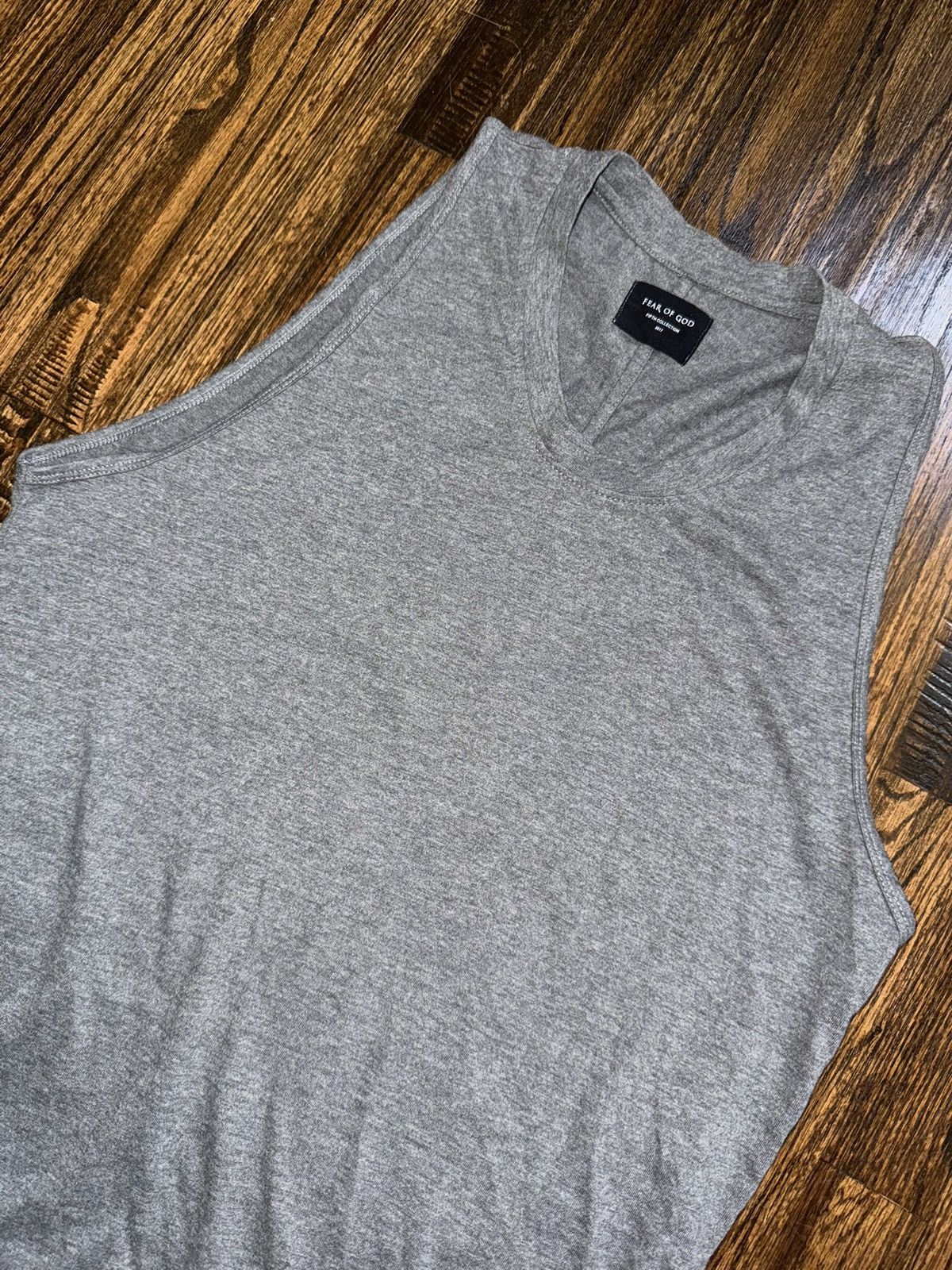 Fear of God FEAR OF GOD Grey Fifth Collection Longline Tank Size Medium Size US M / EU 48-50 / 2 - 2 Thumbnail