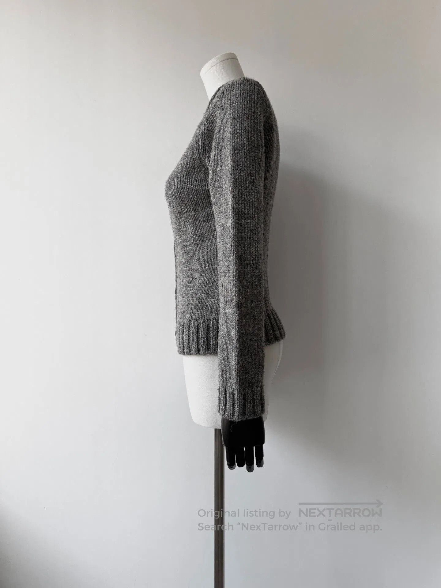 Yohji Yamamoto Yohji Yamamoto Y's 11AW Heathered Wool Cardigan. Size M / US 6-8 / IT 42-44 - 2 Thumbnail
