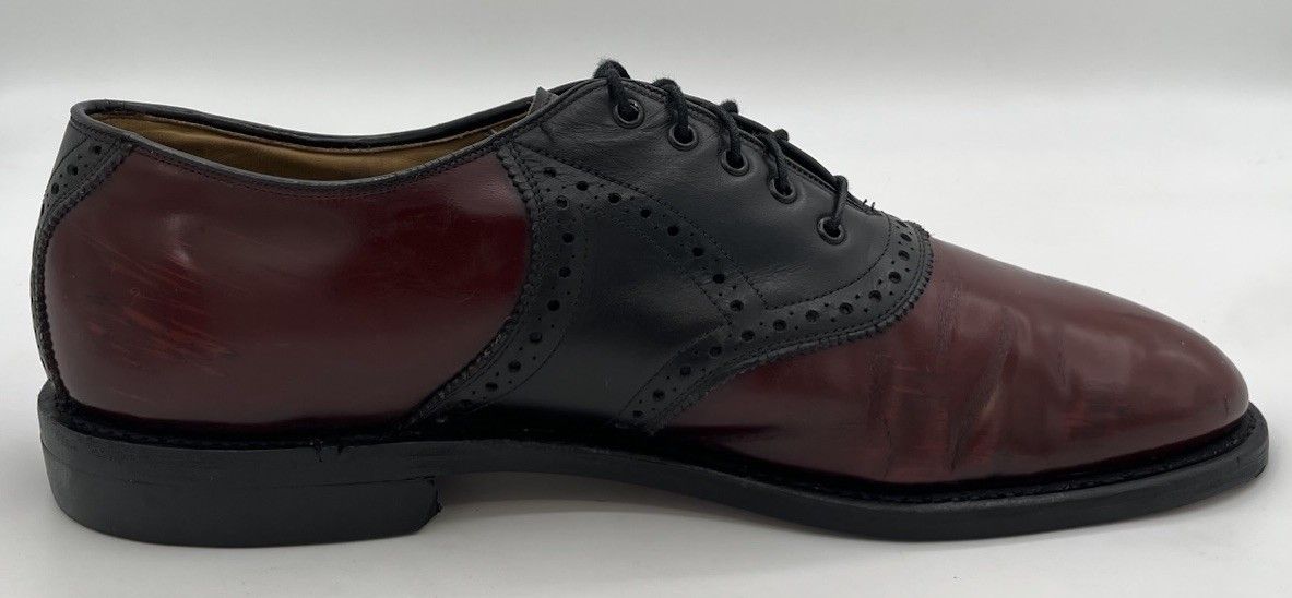 Johnston & Murphy Johnston & Murphy Aristocraft Two-Tone Oxblood Black 10B Size US 10 / EU 43 - 6 Thumbnail