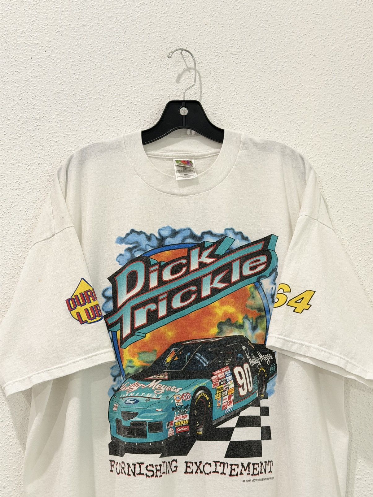 NASCAR Vintage 90s Dick Trickle Fan Club 1997 Racing Tee XXL NASCAR Size US XXL / EU 58 / 5 - 2 Thumbnail