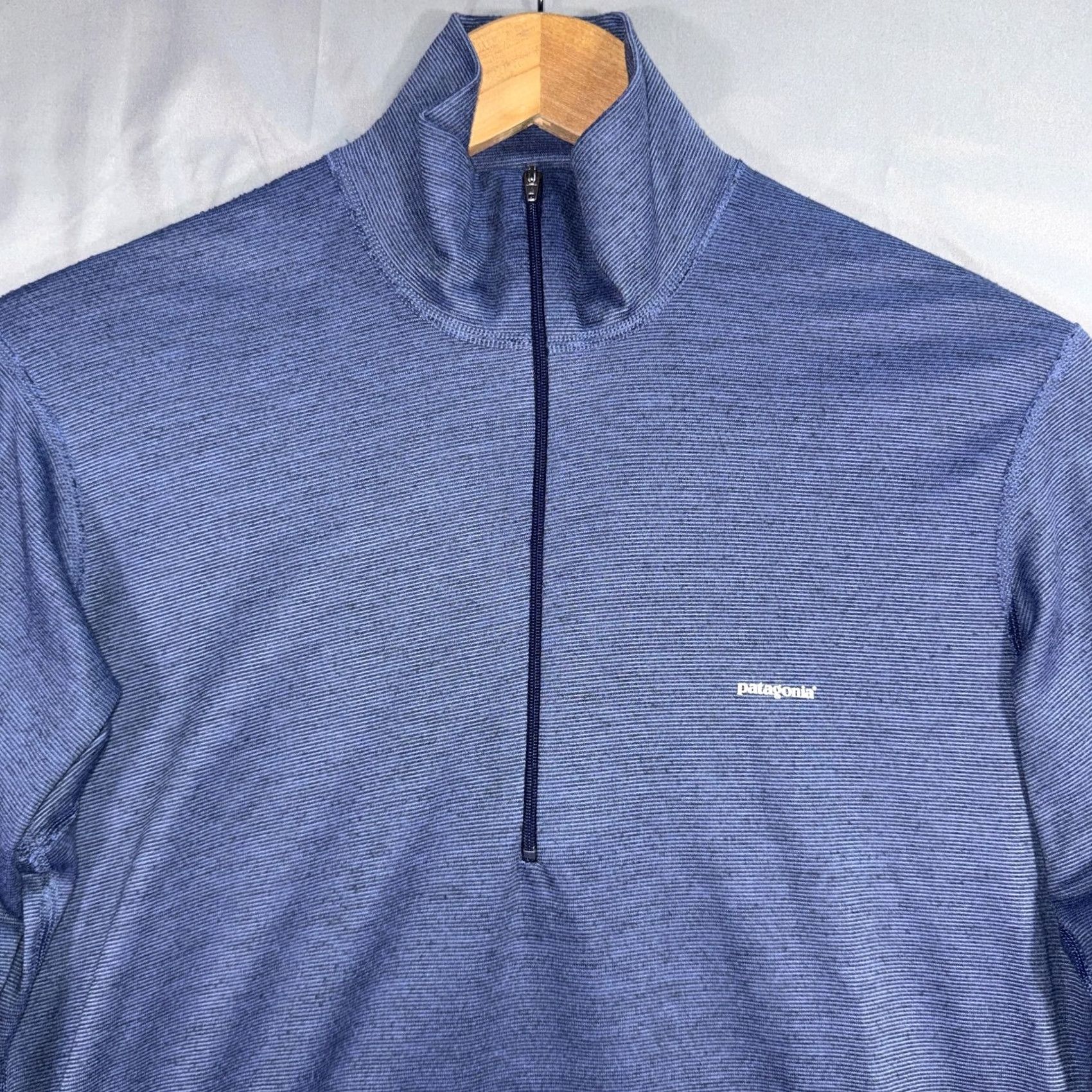 Patagonia VINTAGE Patagonia Capilene Pullover Mens Small Blue 1/4 Zip Long Sleeve USA Size US S / EU 44-46 / 1 - 3 Thumbnail