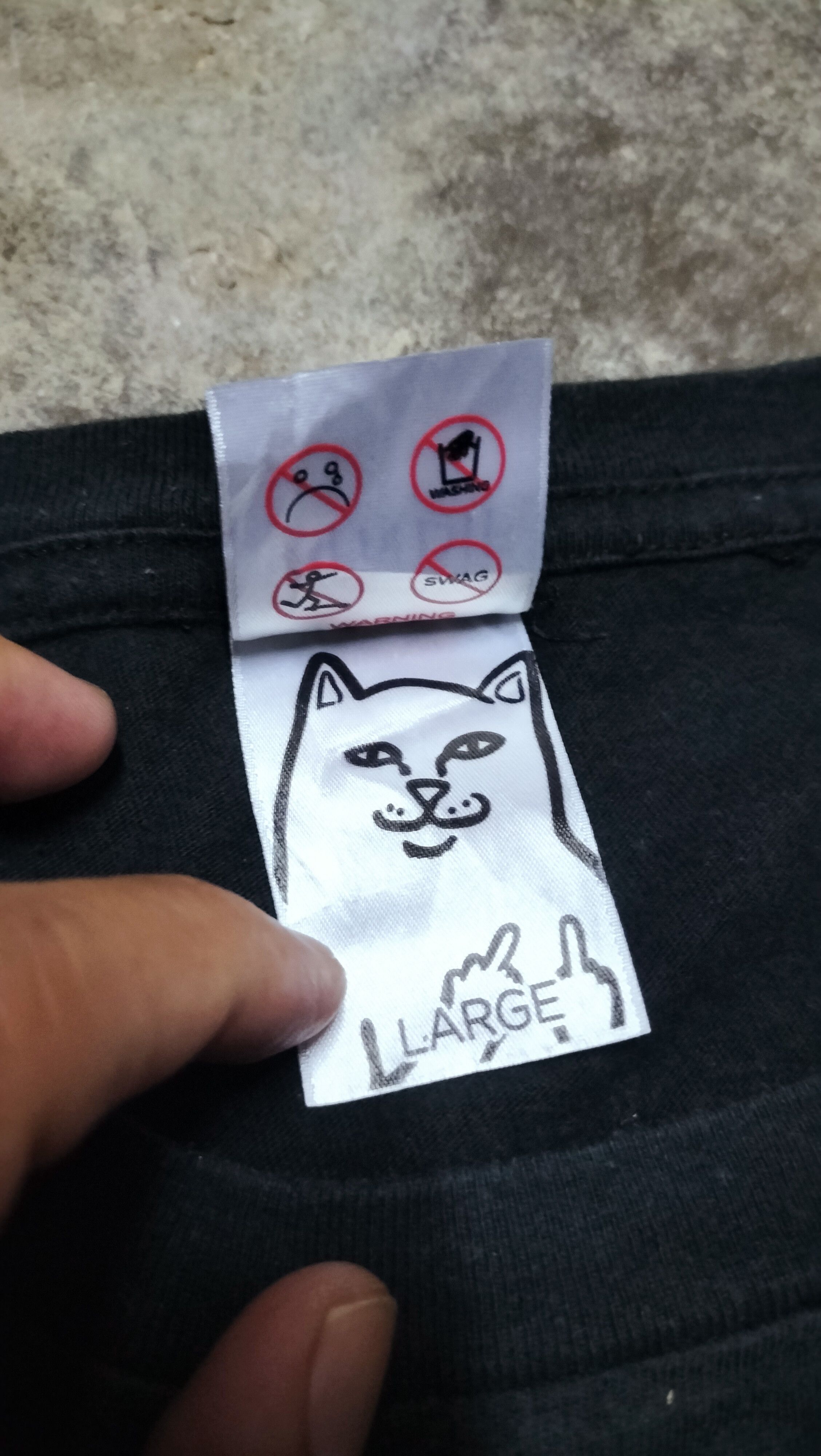 RIPNDIP Vintage RipNdip Streetwear Pocket Tees Big Print Size US XL / EU 56 / 4 - 4 Thumbnail