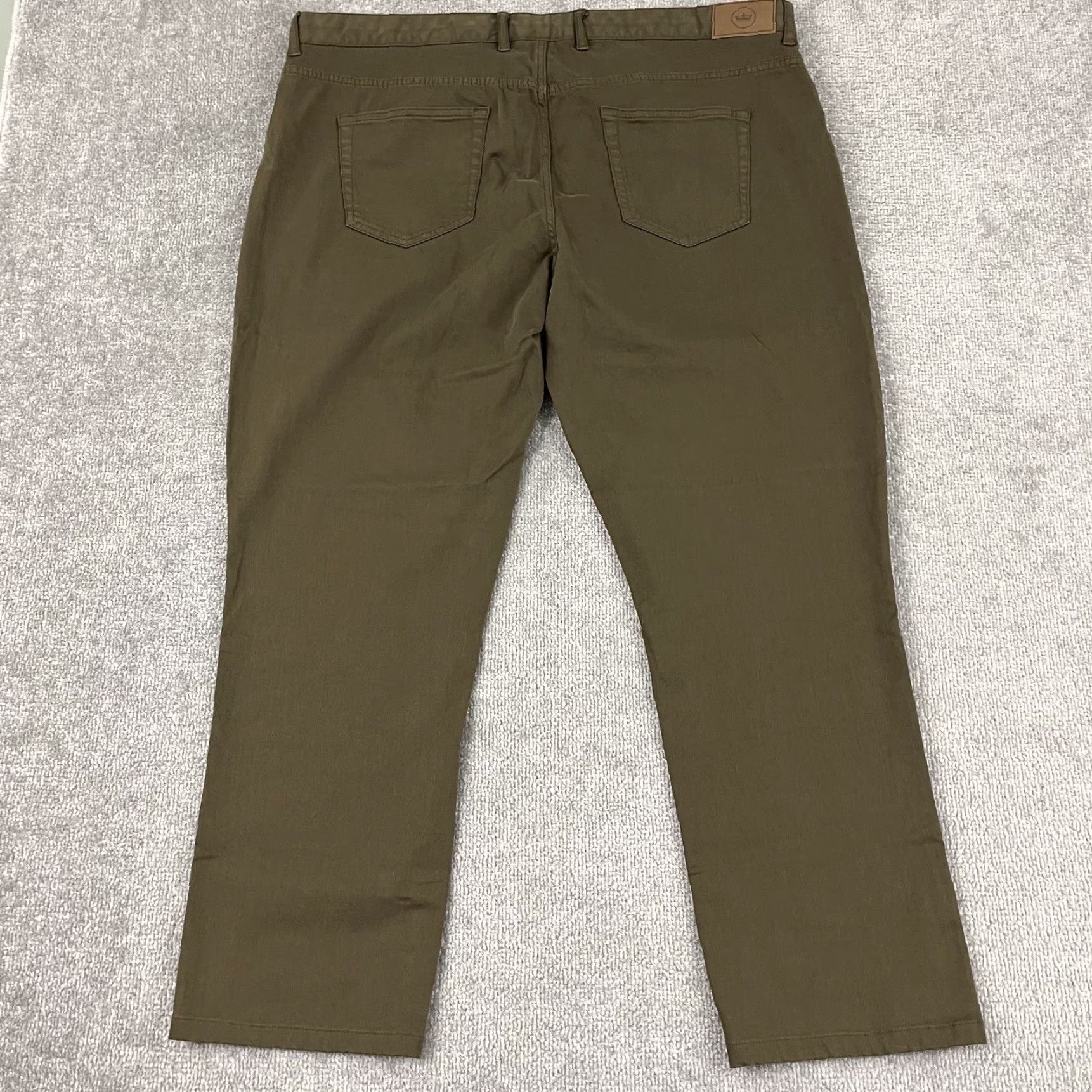 Peter Millar Peter Millar Sateen Pant Mens 42 Regular Chino 5-Pocket Brown Chestnut 5-Pocket Sports Classic Outdoor Mens Size US 42 / EU 58 - 3 Thumbnail