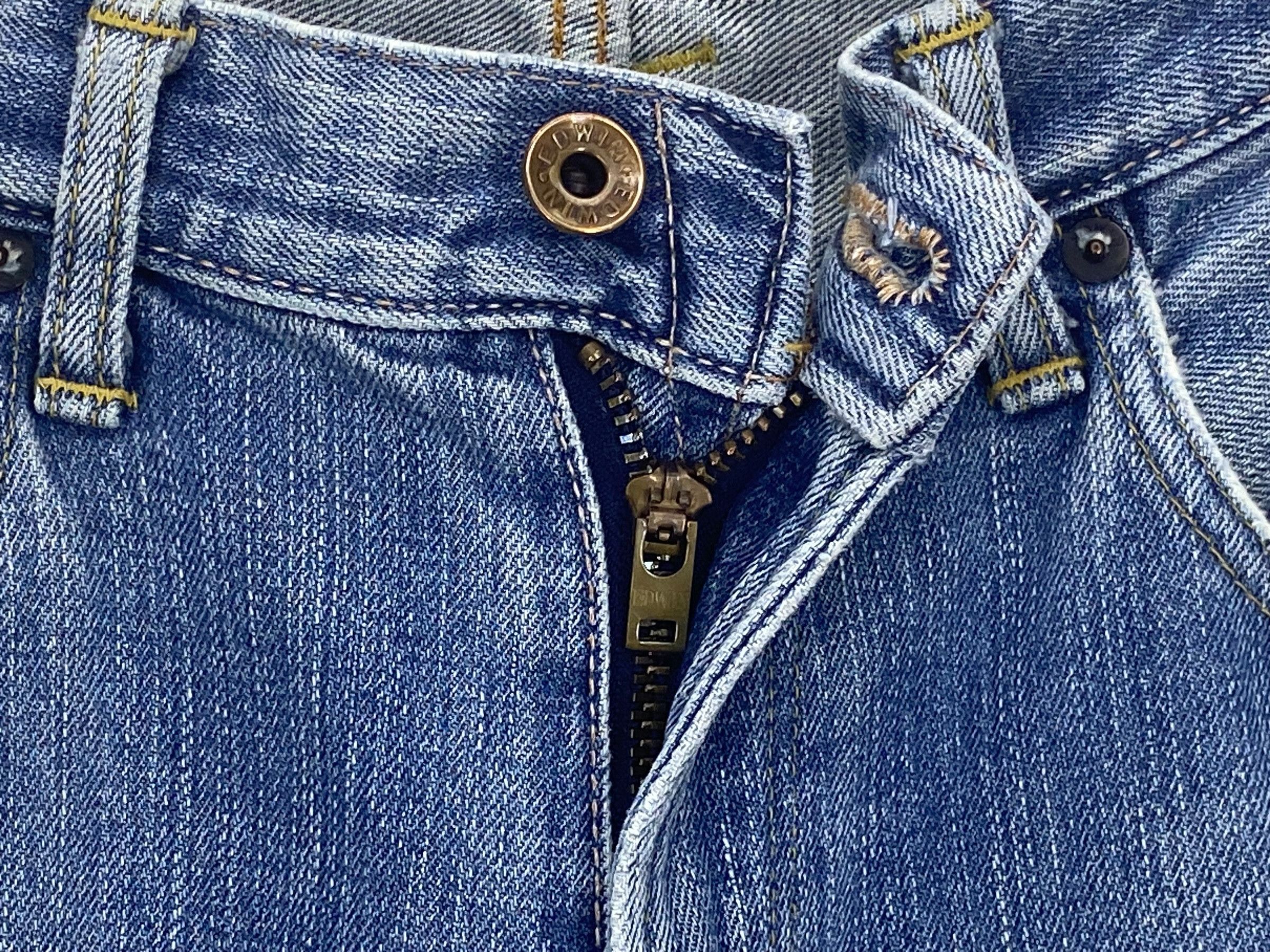 Edwin × Vintage Edwin Selvedge Denim Japanese Distressed Pants Japan Made Size US 30 / EU 46 - 9 Thumbnail