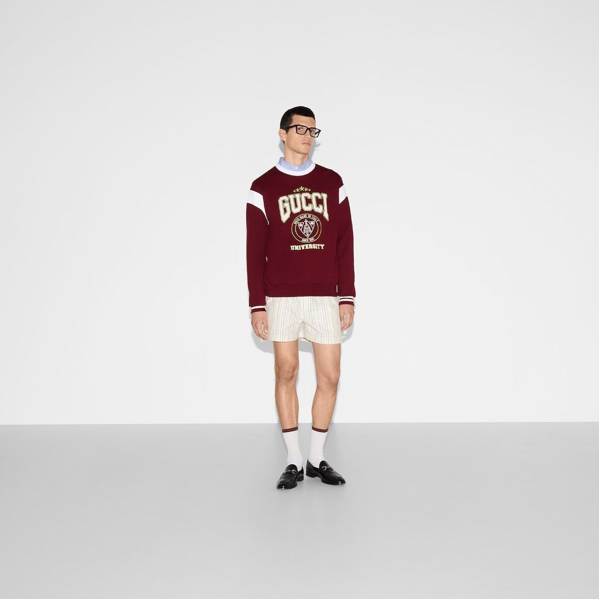 Gucci o1s1wg110925 Embroidered Cotton Jersey Sweatshirt Size US XL / EU 56 / 4 - 2 Thumbnail