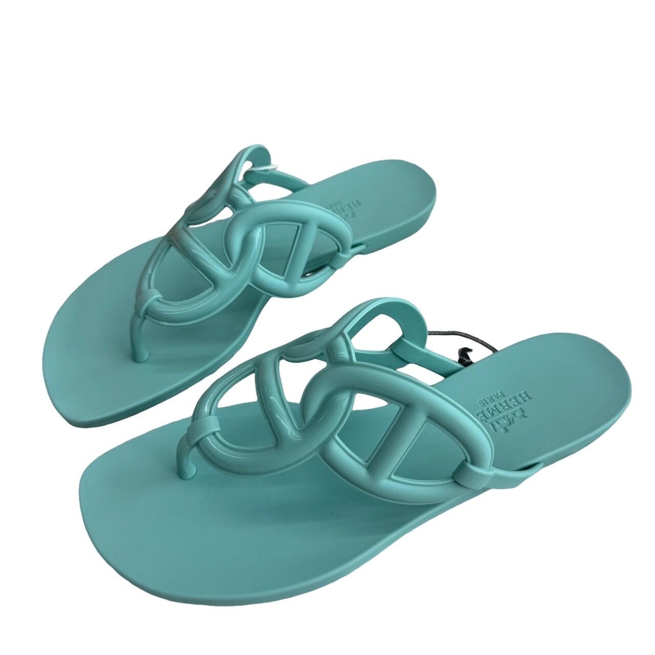 Hermes Hermès Egerie Sandals Green Size 36 Size US 6 / IT 36 - 1 Thumbnail