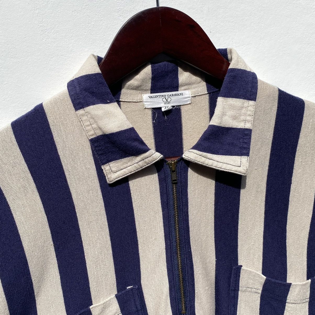 Valentino Vintage 90s Valentino Garavani Sport Half Zip Sweatshirt Size US M / EU 48-50 / 2 - 8 Thumbnail