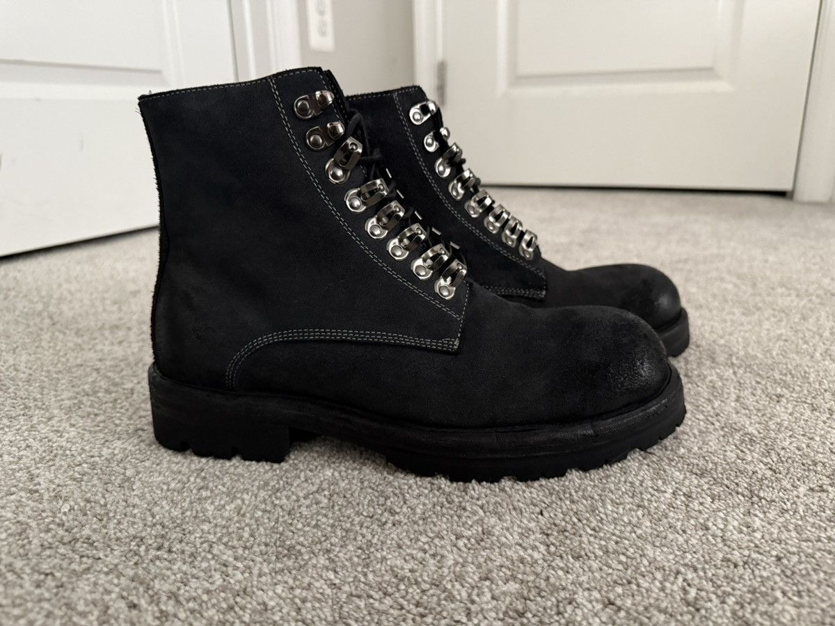 靴 OREE NEW YORK INFANTRY COMBAT BOOT 42 Oree NYC Black Leather Infantry Combat Boots Size 9 US 42 EU