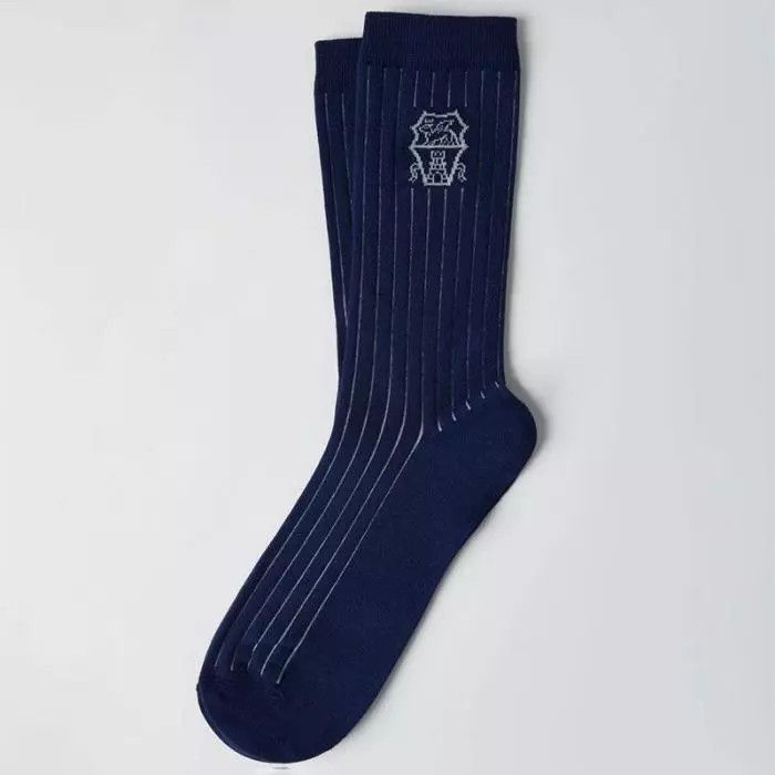 Brunello Cucinelli o1la1rc1a0425 Size: OS/Socks in Navy Blue Size ONE SIZE - 1 Thumbnail