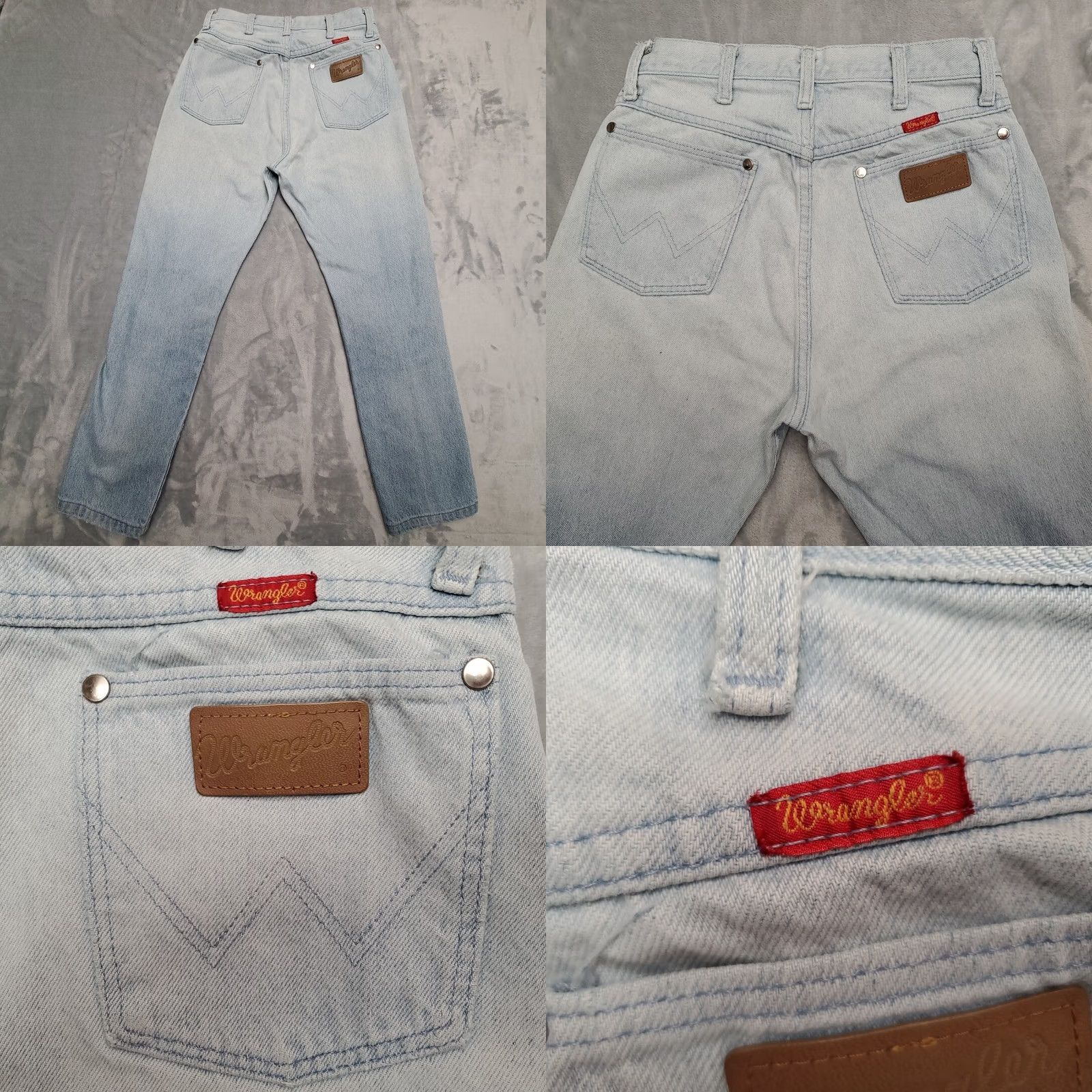 Wrangler VTG Wrangler Jeans Womens 28x29 Distressed Blue Western USA 5-Pocket Denim Straight Beltless Zip Closure Mens? No Women? Size 28" / US 6 / IT 42 - 8 Thumbnail