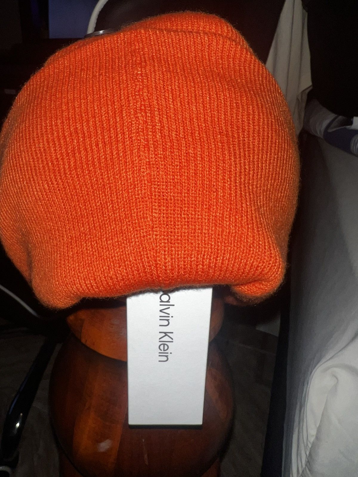 Calvin Klein 90s Calvin Klein orange beanie Size ONE SIZE - 2 Thumbnail