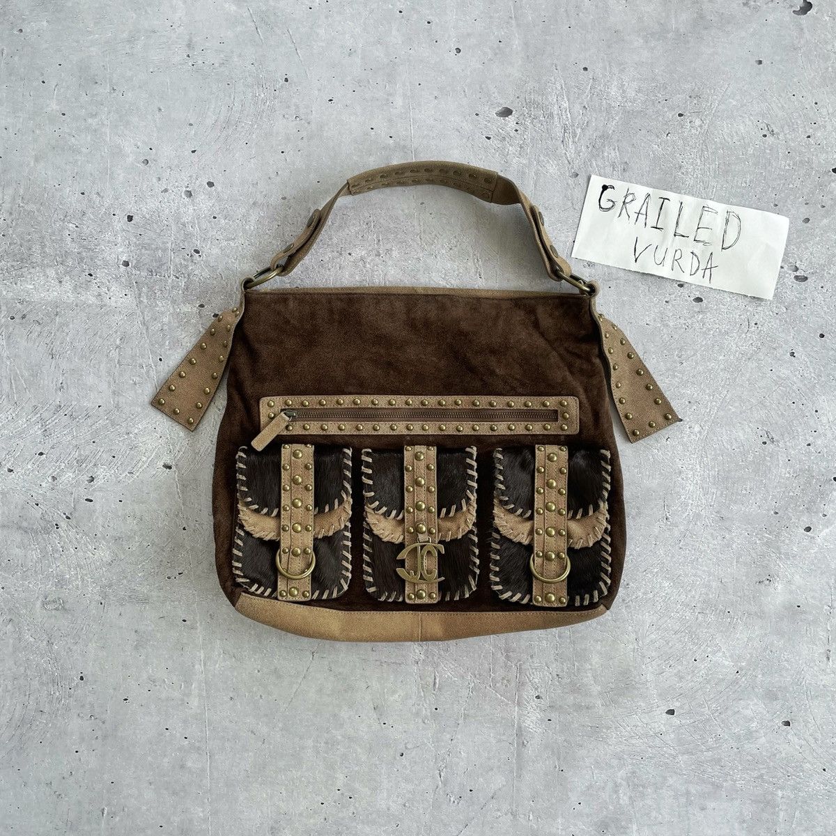 Designer × Roberto Cavalli 🔥RARE🔥Just Cavalli leather handbag style y2k japanese Size ONE SIZE - 1 Thumbnail