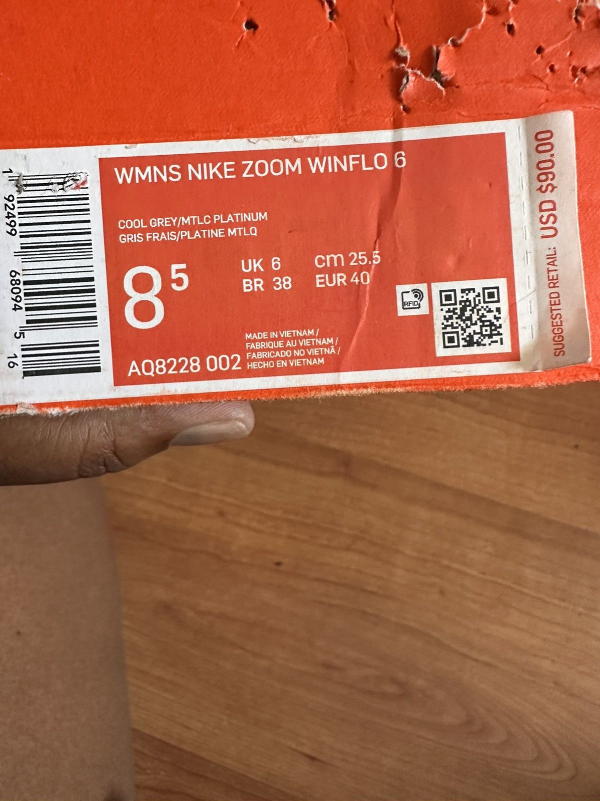 Nike Womens nike zoom wonflo 6 Size US 8.5 / IT 38.5 - 7 Thumbnail
