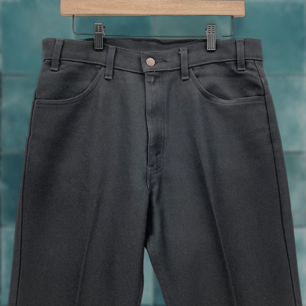 Levi's VINTAGE Levi's Pants Mens 34x25 Black Twill Zip Fly Dacron Polyester Pants Size US 34 / EU 50 - 1 Thumbnail