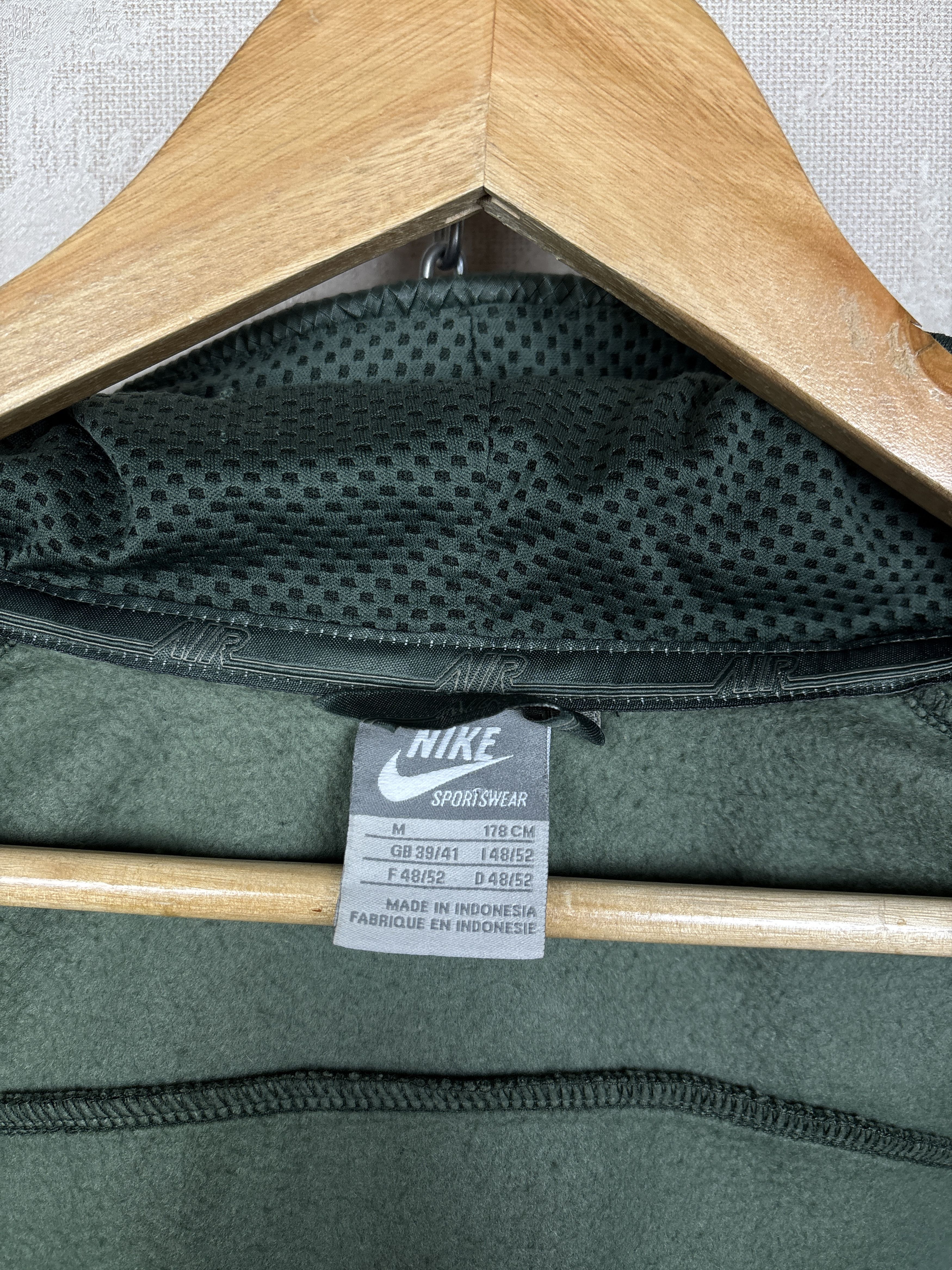 Nike 00's Nike Air Rare Vintage Geometric Zip Hoodie Gorpcore Y2K Size US M / EU 48-50 / 2 - 11 Thumbnail