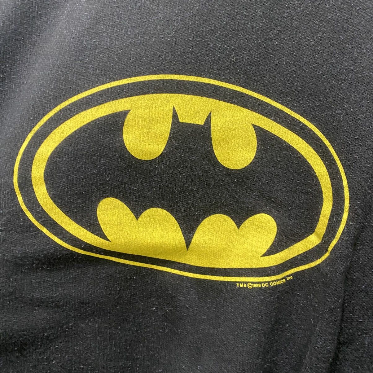 Other Vintage 80s Batman Big Logo Crewneck Sweatshirt Black Yellow Size US L / EU 52-54 / 3 - 4 Thumbnail