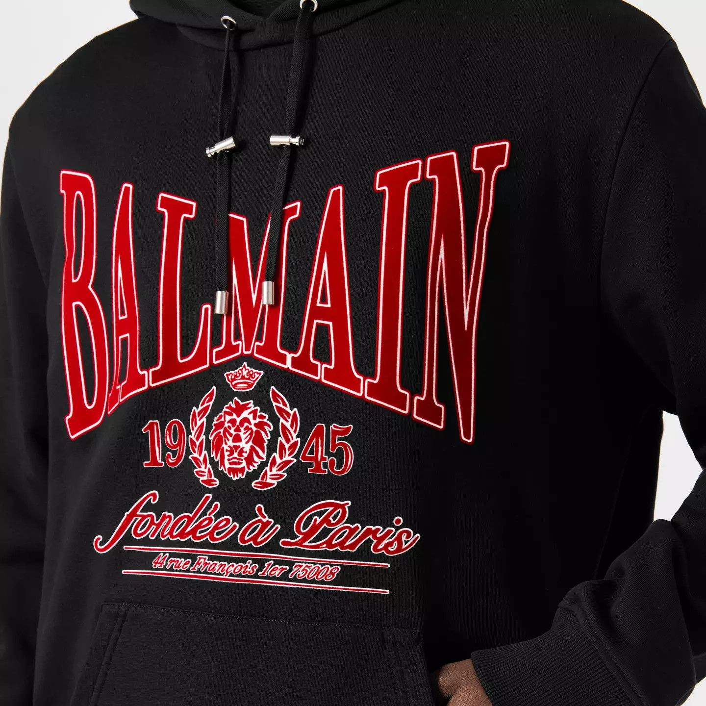 Balmain o1g2r1mq0426 Pull Over Hoodie in Black Size US S / EU 44-46 / 1 - 5 Thumbnail