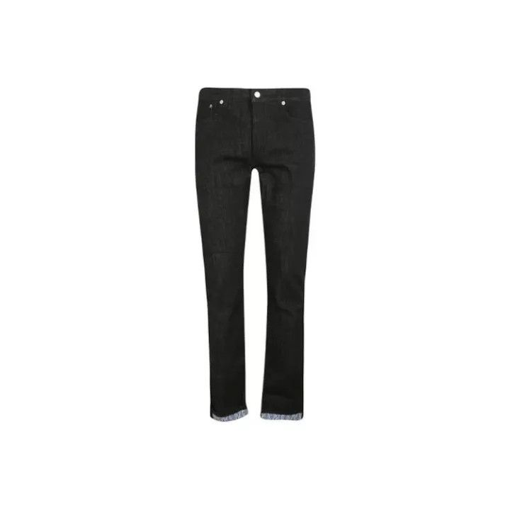 Dior Logo Black Casual Denim Pants 0079
