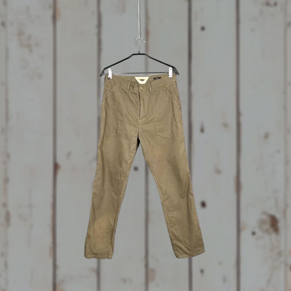Finisterre Finisterre Chino Pants Mens Regular Flat Front Brown Cotton Size L Size US 33 - 1 Thumbnail
