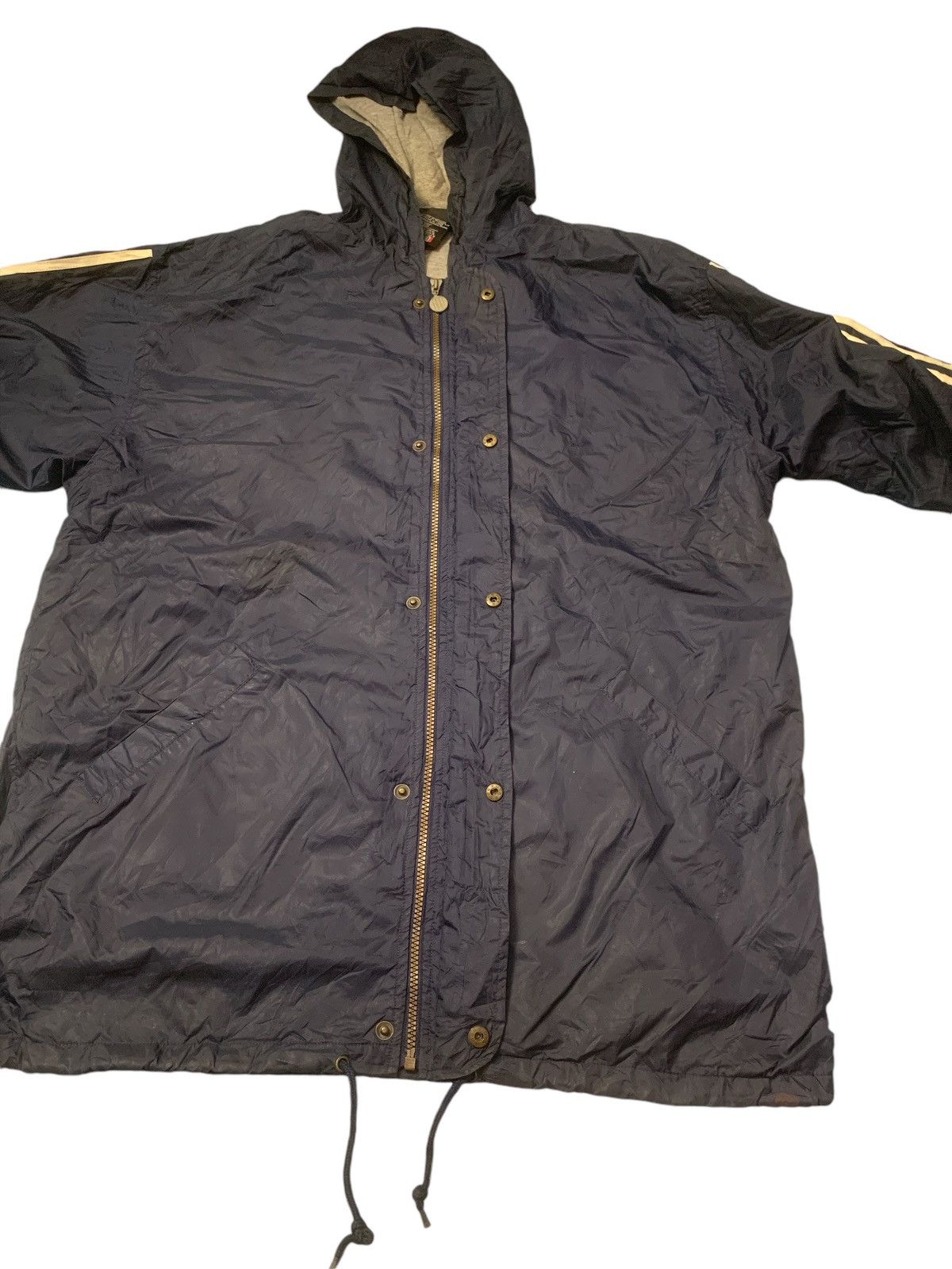Adidas × Vintage Rare Design Vintage Adidas 3 Stripes Windbreakers Size US M / EU 48-50 / 2 - 4 Thumbnail