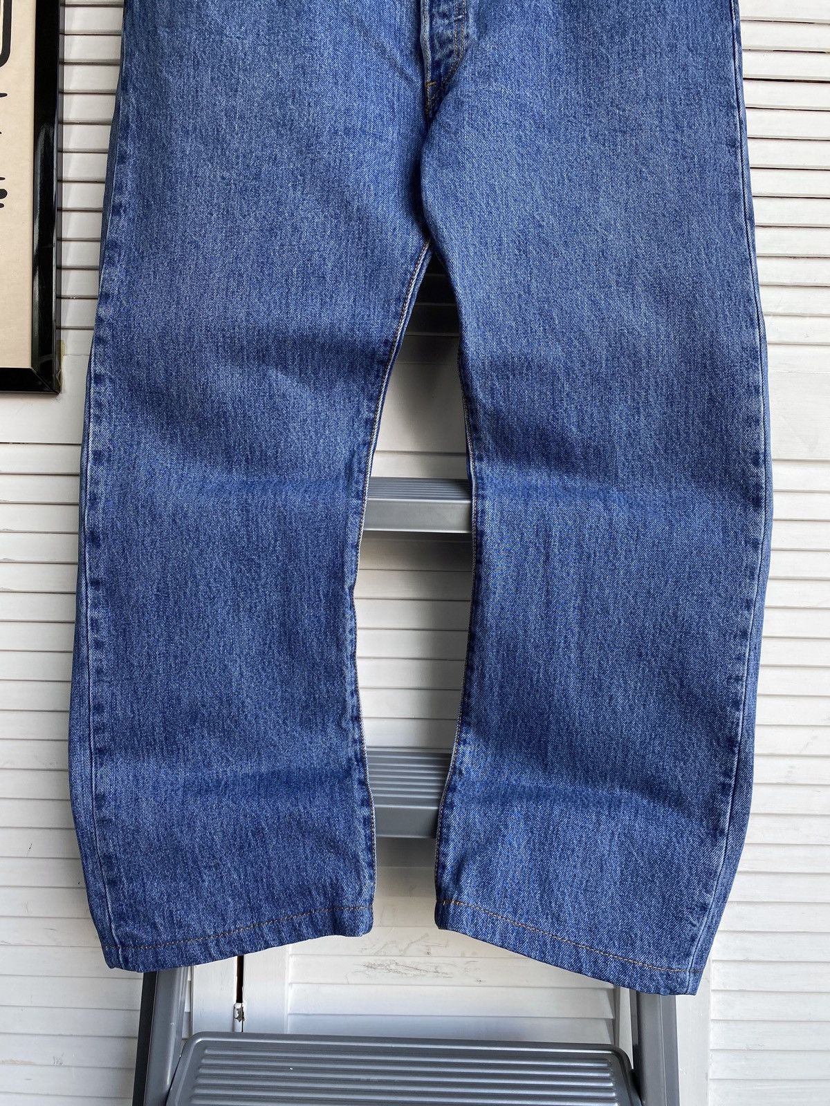 Levi's × Vintage Vintage Levis 501 Blue Denim Baggy Jeans Pants USA W38 L28 Size US 38 / EU 54 - 3 Thumbnail
