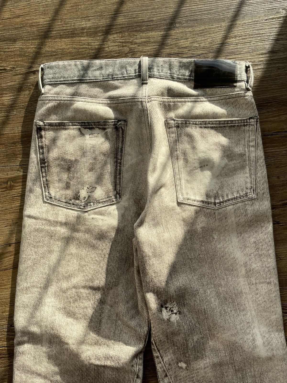 Our Legacy Our Legacy Printed Denim | Size 28 | New | White/Black Size US 28 / EU 44 - 6 Thumbnail