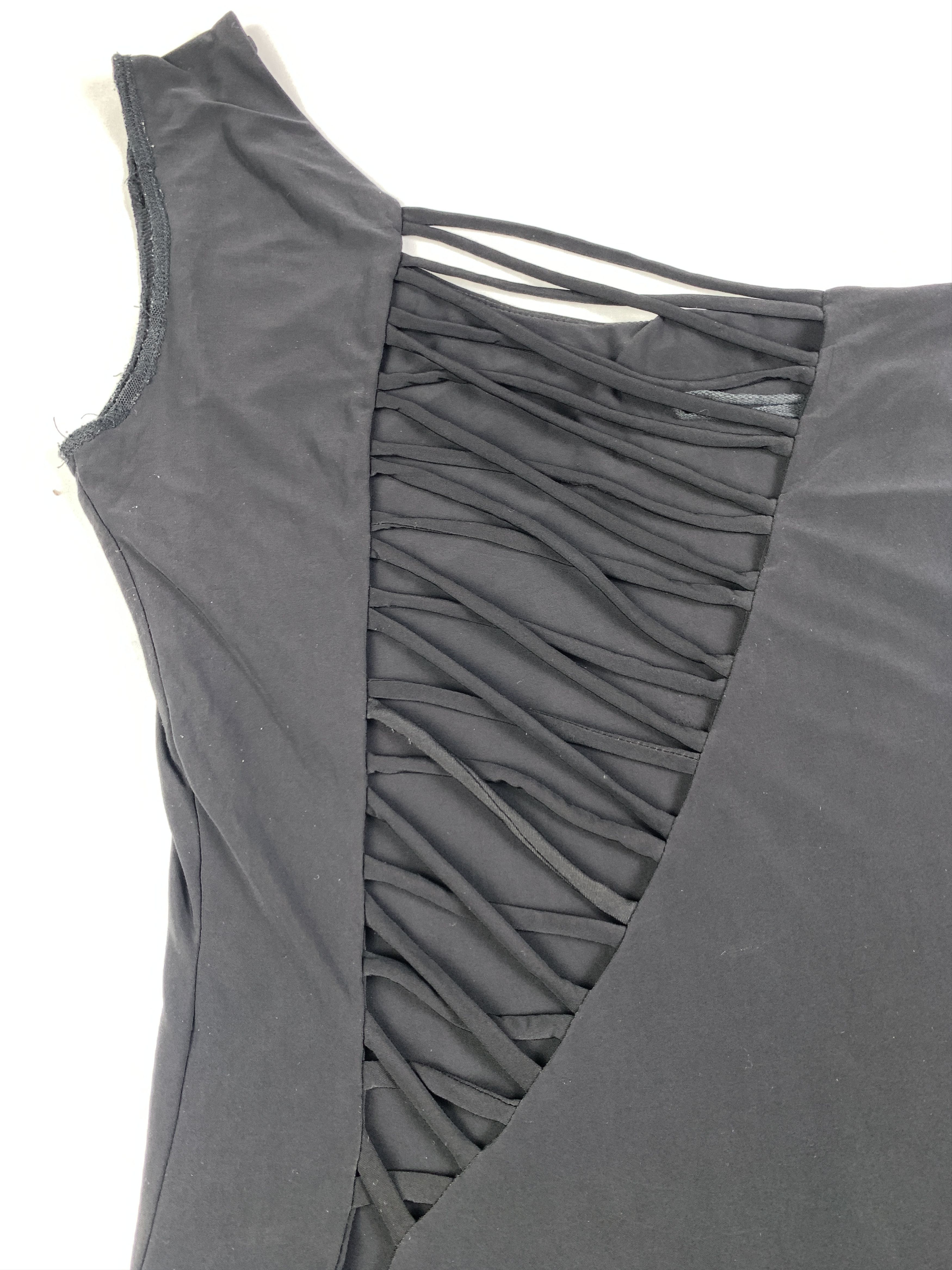 Japanese Brand Little USA Black One-shoulder Strappy Dress (S) Size S / US 4 / IT 40 - 5 Thumbnail