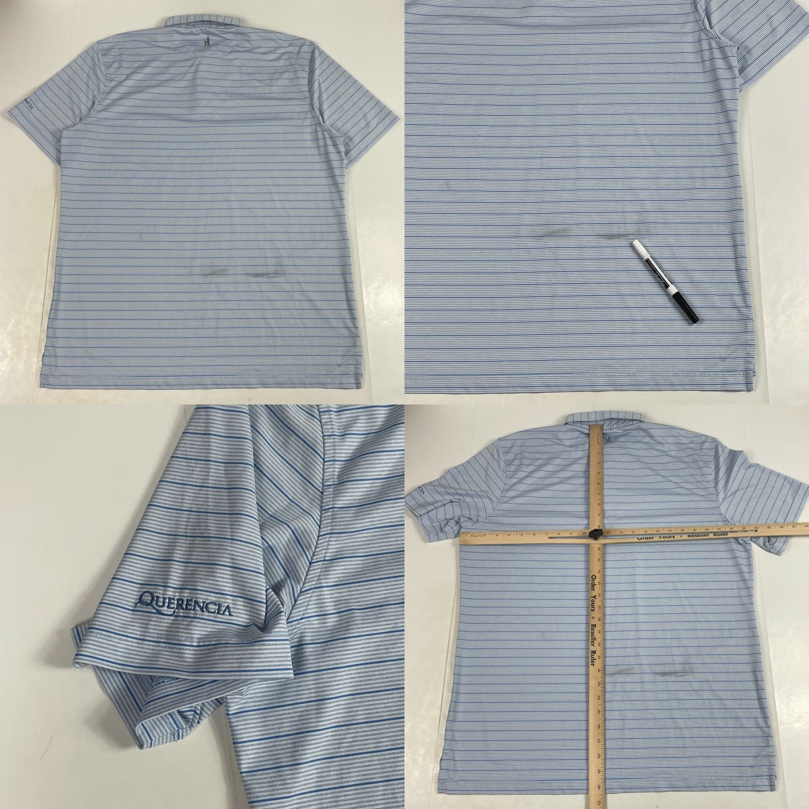 johnnie-O johnnie-O Polo Shirt Men Large Blue Golf Short Sleeve Golfer Performance Shirt Size US L / EU 52-54 / 3 - 8 Thumbnail