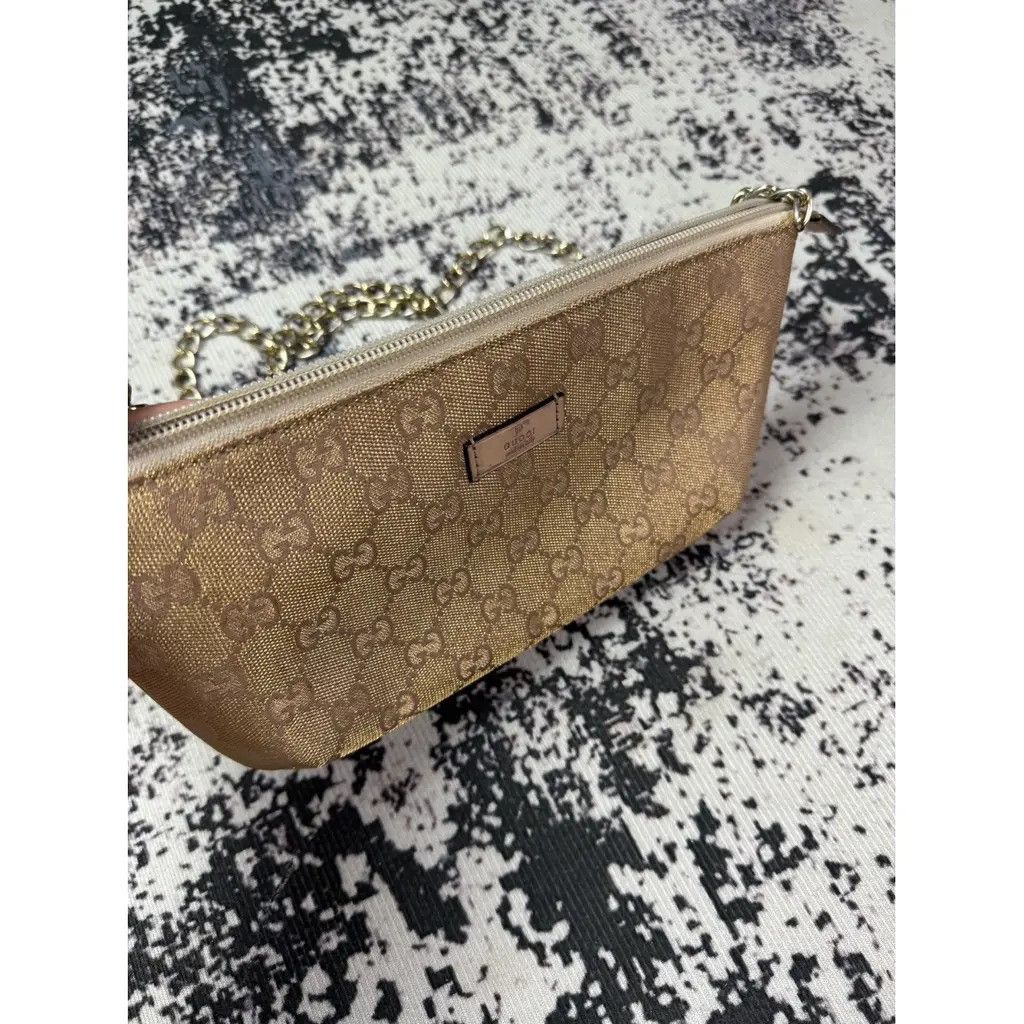 Gucci Gucci GG Pochette Monogram Bag Beige Size ONE SIZE - 4 Thumbnail