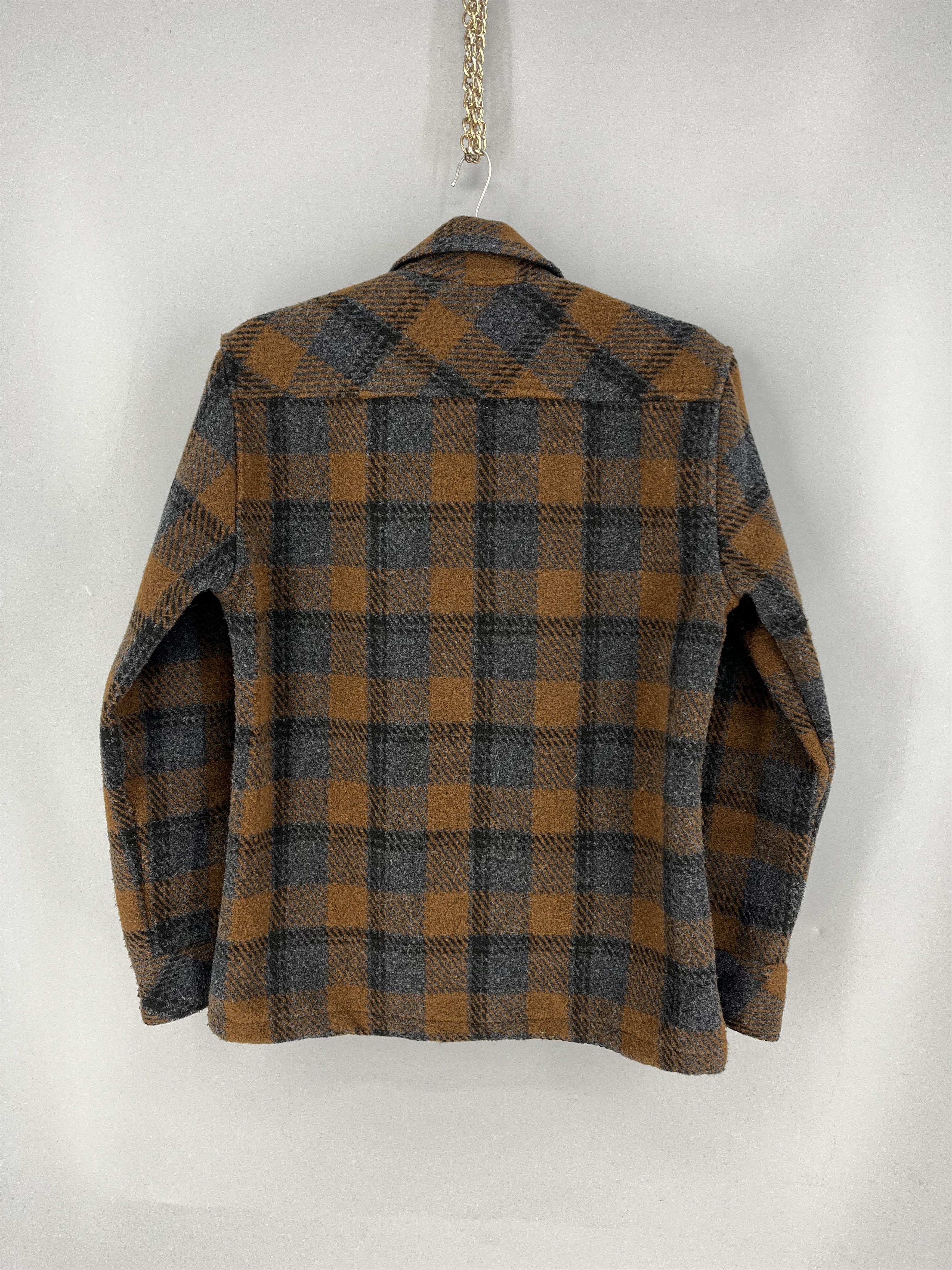 Folk Folk Ryburn Check Olive Green Flannel Over Shirt Chore Size US M / EU 48-50 / 2 - 9 Thumbnail