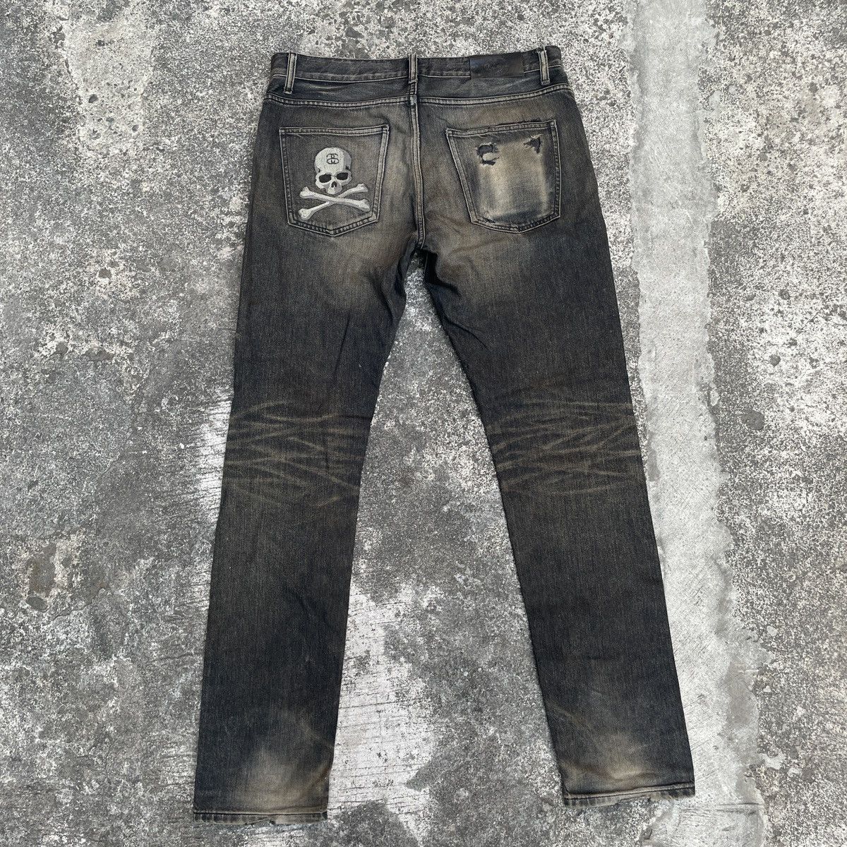 Mastermind Japan × Stussy Stussy x mastermind Japan Denim Pants Black Skull Embroidery Size US 34 / EU 50 - 2 Thumbnail