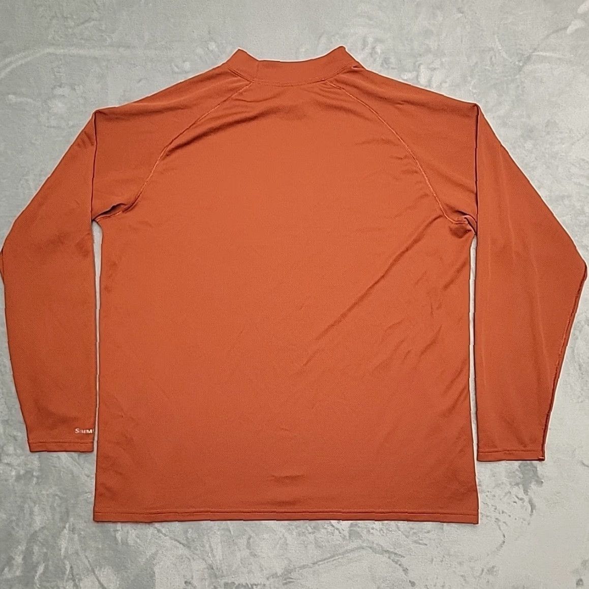 Rusty Simms Fishing Shirt Mens L Rust Orange Performance Waffle Long Sleeve TEE Size US L / EU 52-54 / 3 - 6 Thumbnail