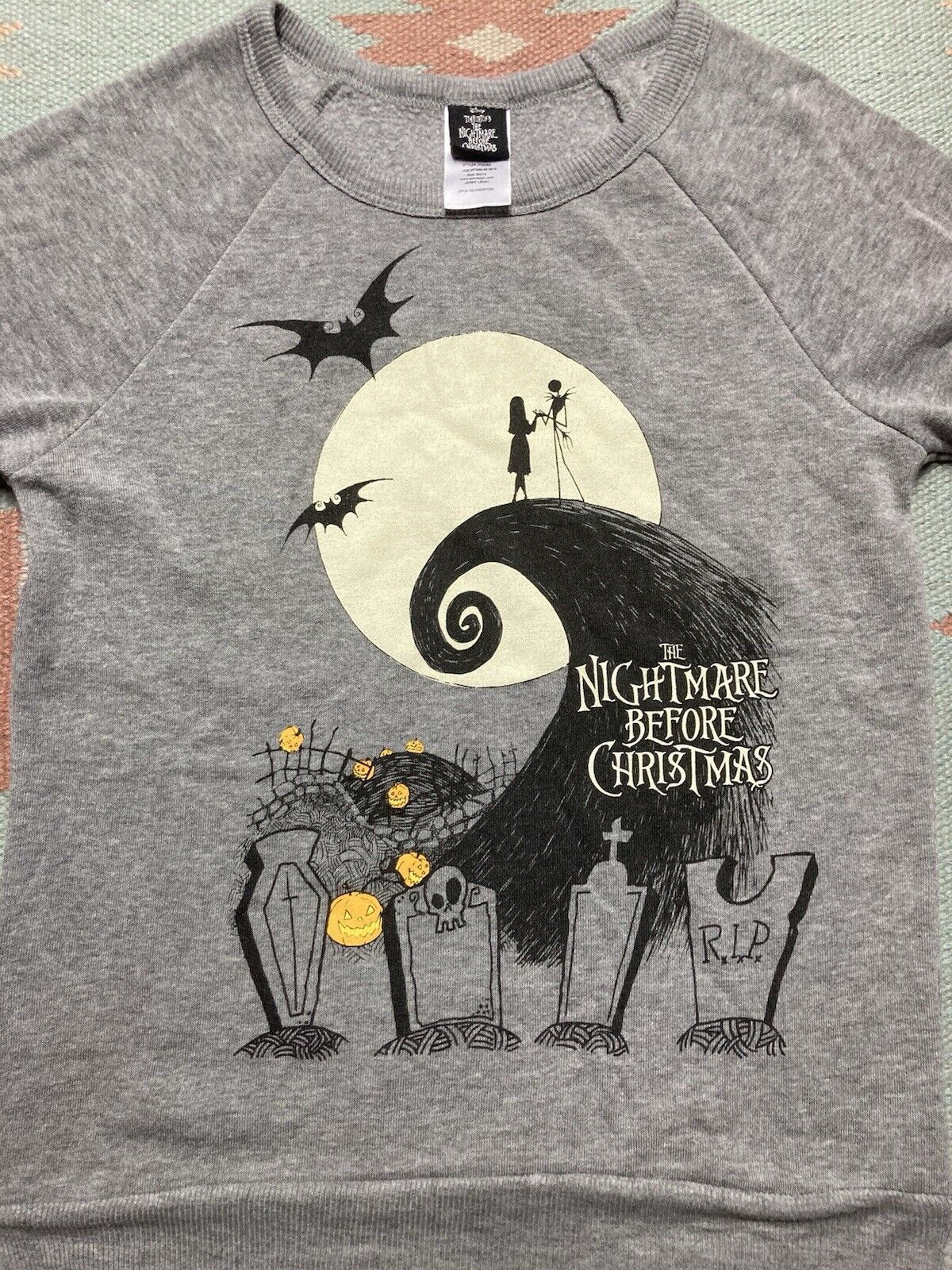 Disney The nightmare before Christmas sweatshirt Halloween womens S Size S / US 4 / IT 40 - 2 Thumbnail