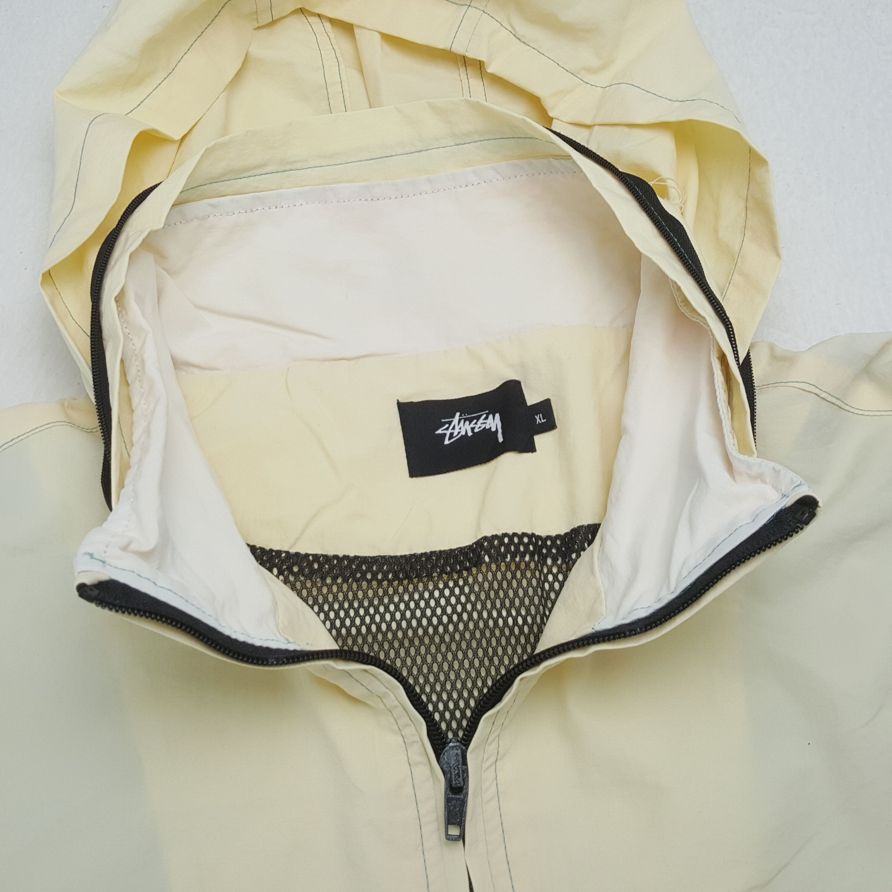 Stussy × Vintage STUSSY Streetwear Custom Art Half Zipper Jacket Hoodies Size US L / EU 52-54 / 3 - 11 Thumbnail