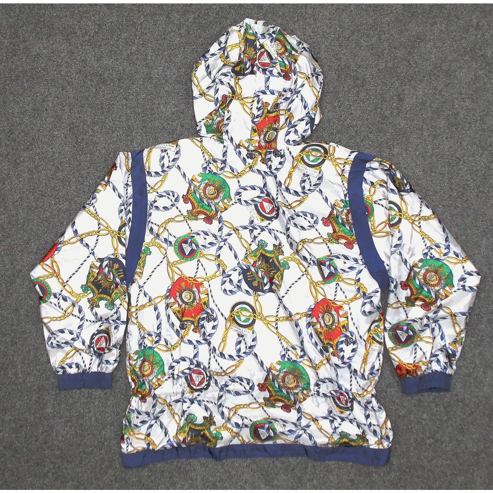 Vintage Lavon Vintage Y2K Oversized Nautical Chain Print Windbreaker Size M / US 6-8 / IT 42-44 - 4 Thumbnail