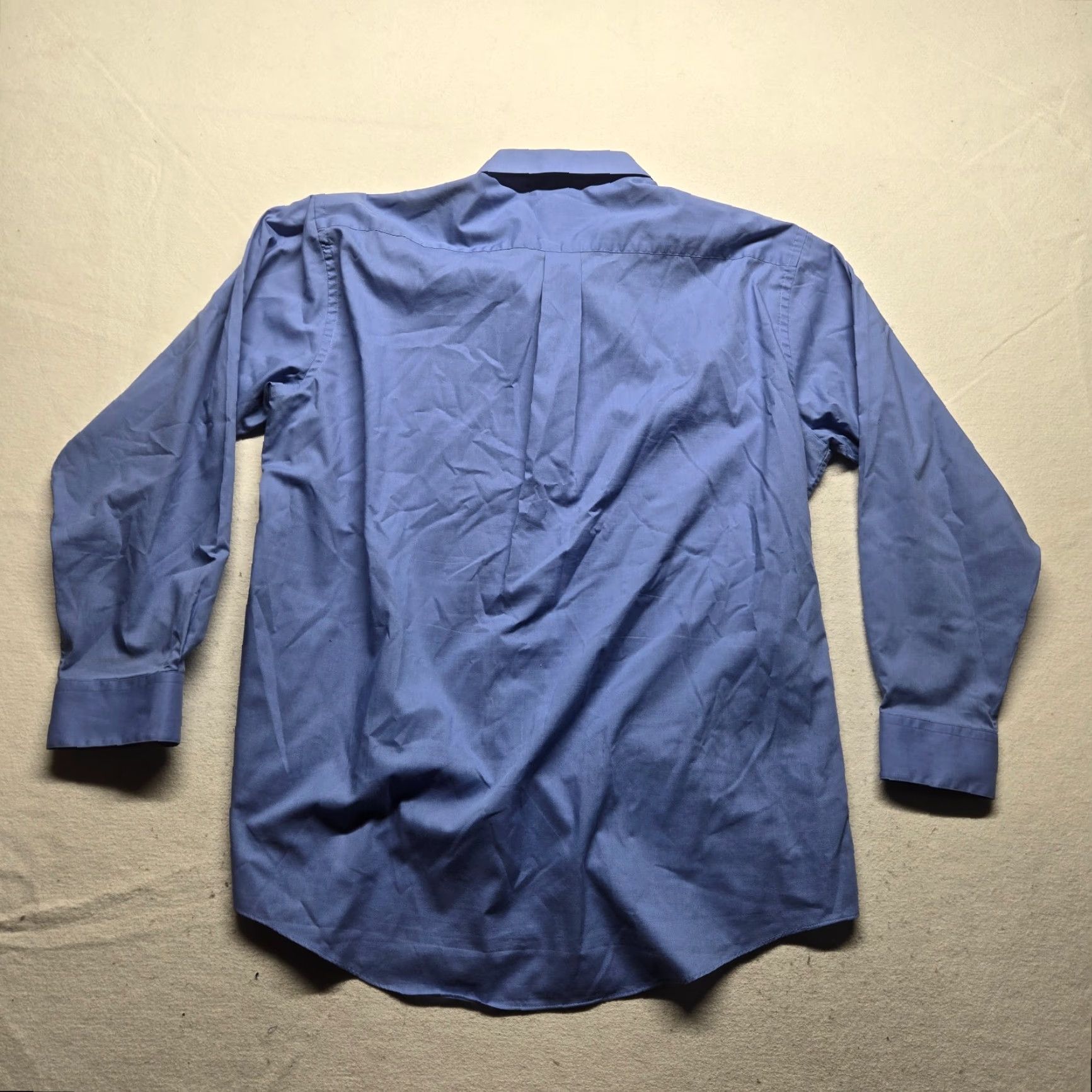 Vintage Kilburne and Finch Dress Shirt Men 17.5 Blue Long Sleeve Button Up Size 46R - 7 Thumbnail