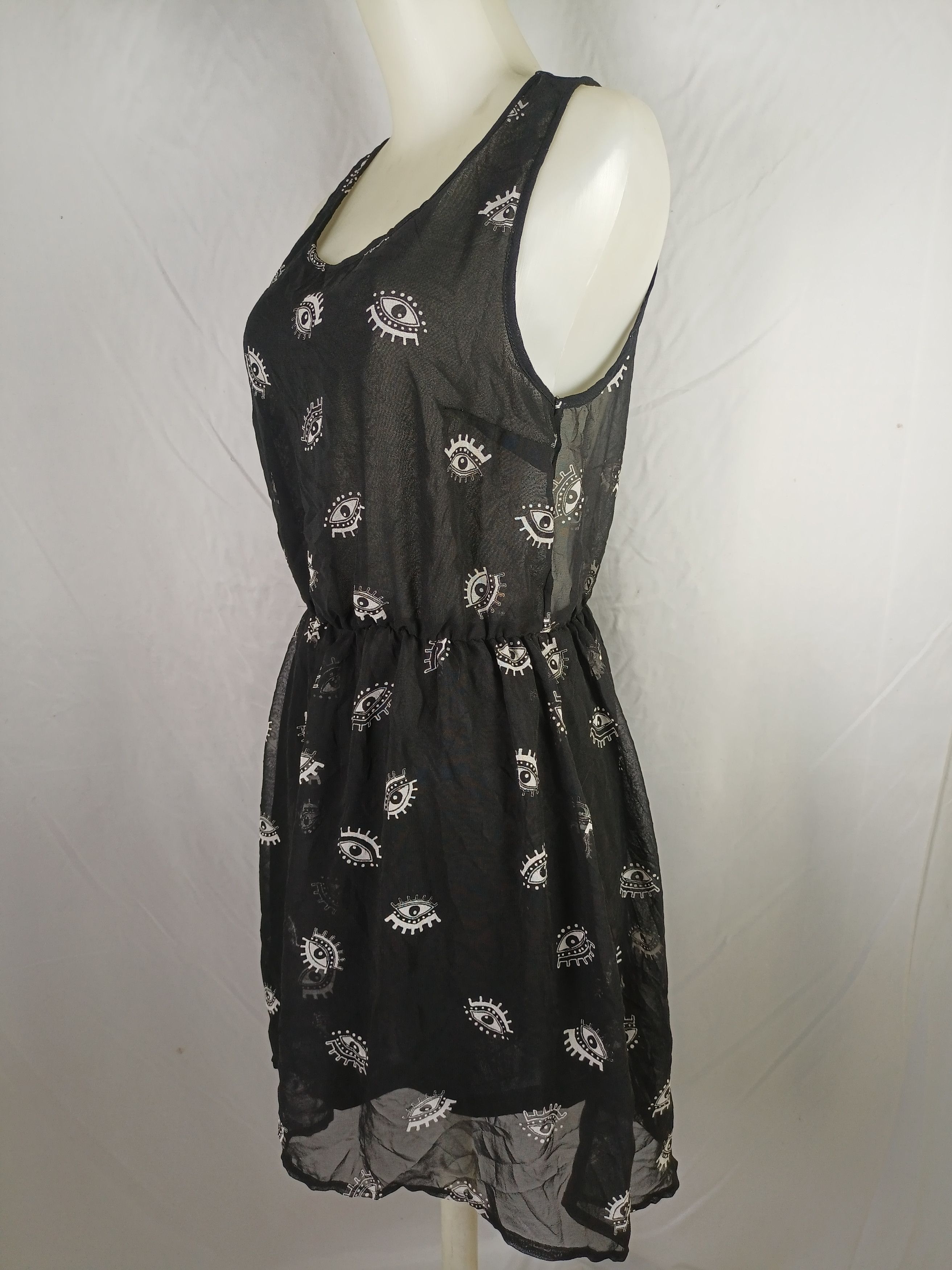 Divided × H&M × Japanese Brand H&M Divided Black All Seeing Eye Dress Sleeve less Size M / US 6-8 / IT 42-44 - 16 Thumbnail