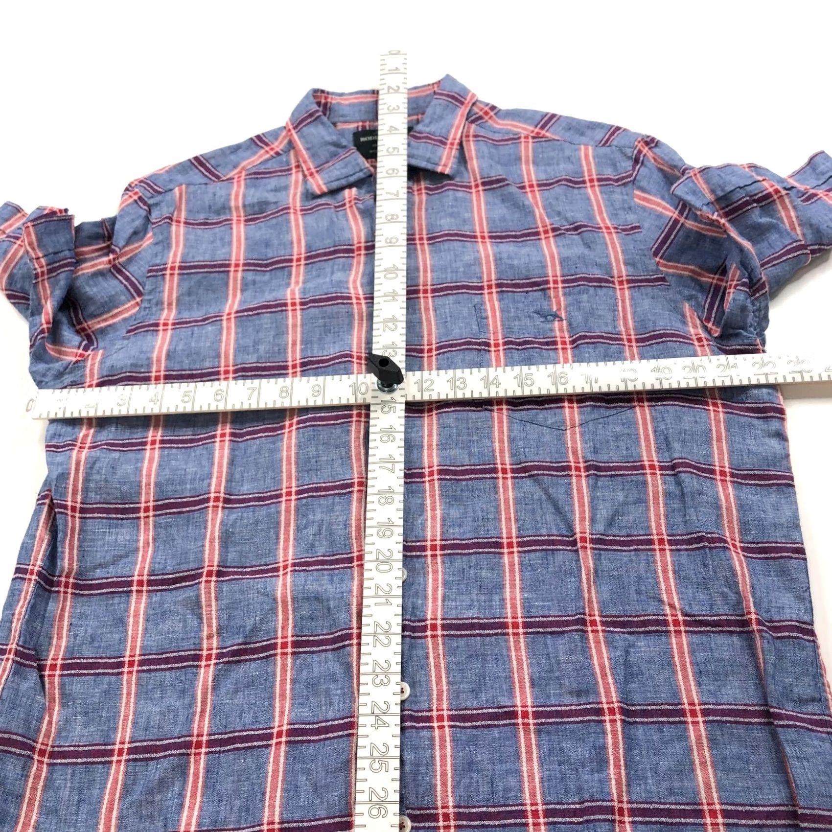 Rodd & Gunn Rodd & Gunn Button Linen Blend LG SS Casual No Pocket Collared Shirt Blue MINT Mens L Cotton Linen Blend Button-Up Plaid" Size US L / EU 52-54 / 3 - 4 Thumbnail